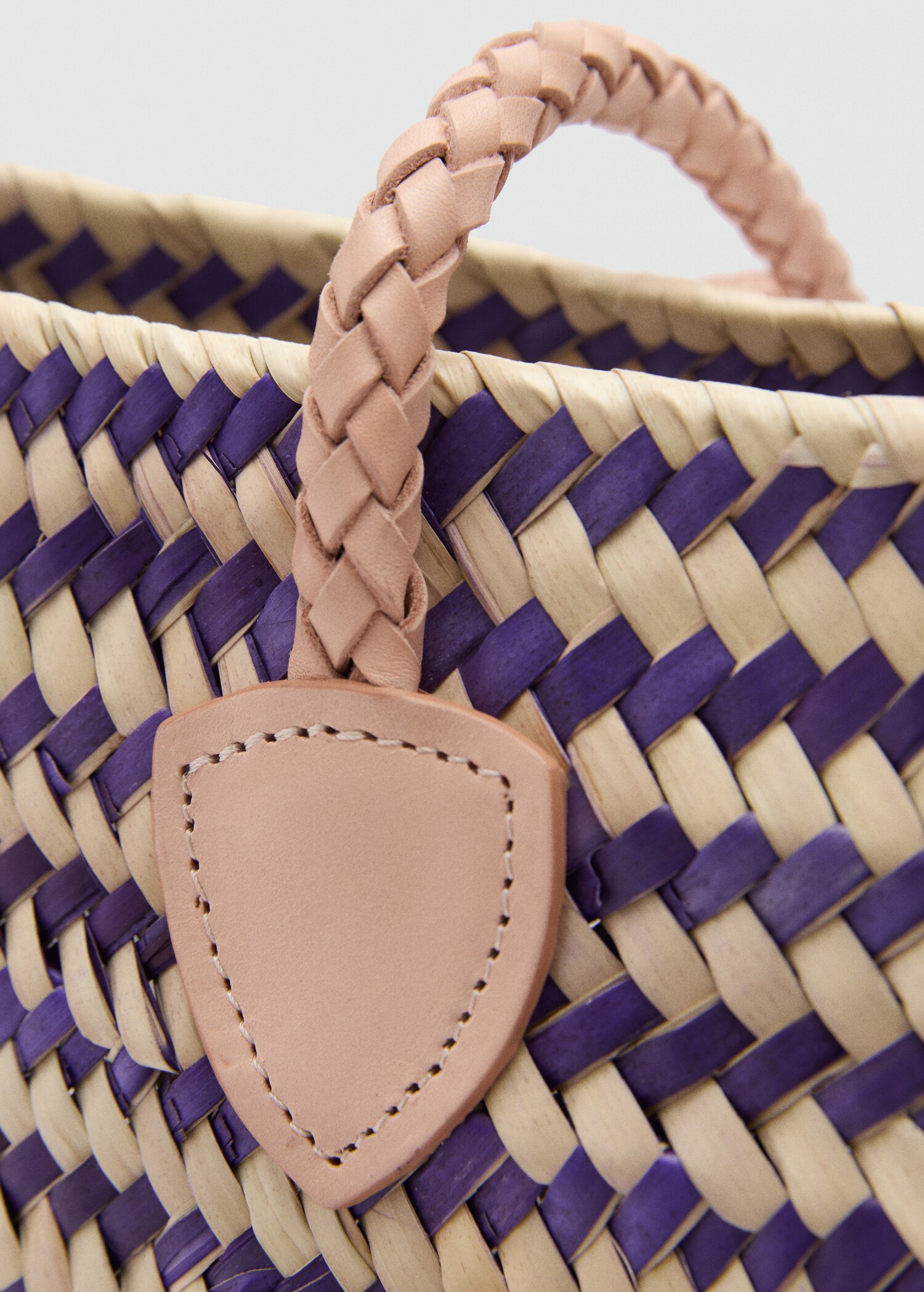 Kabelka shopper s koženými uchy - Detail zboží 1