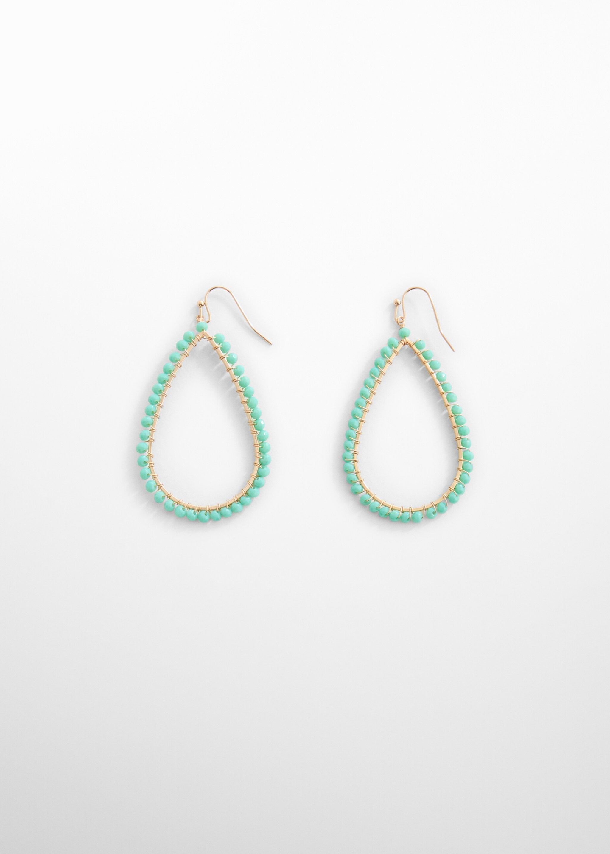 Oval bead earrings - Article without model