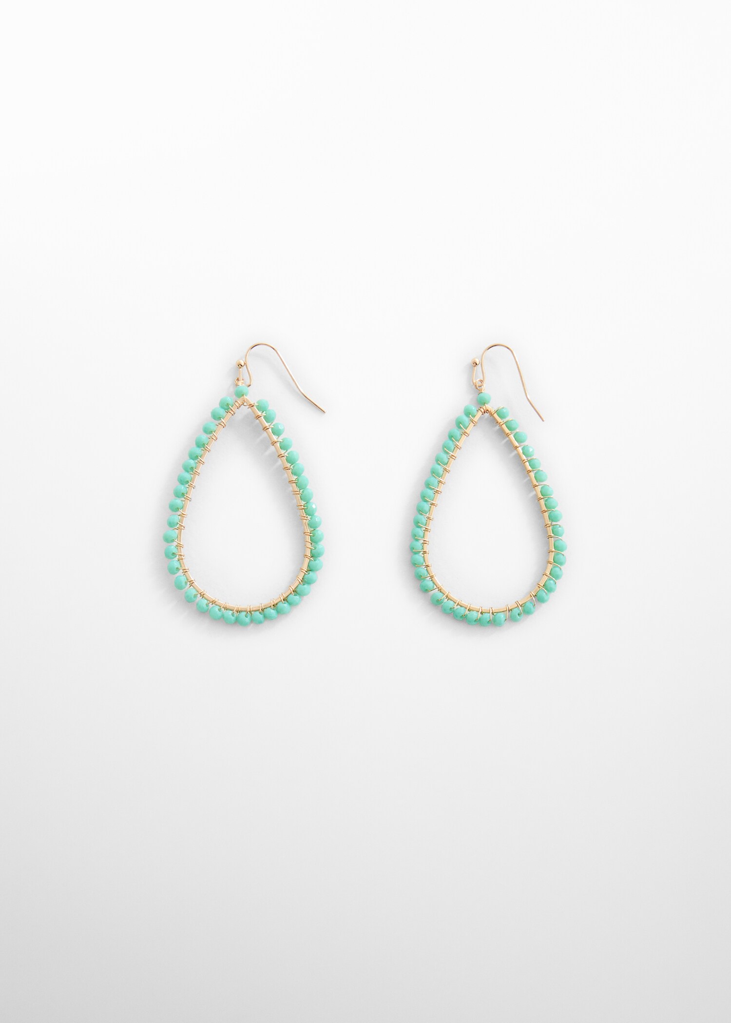 Oval bead earrings - Article without model