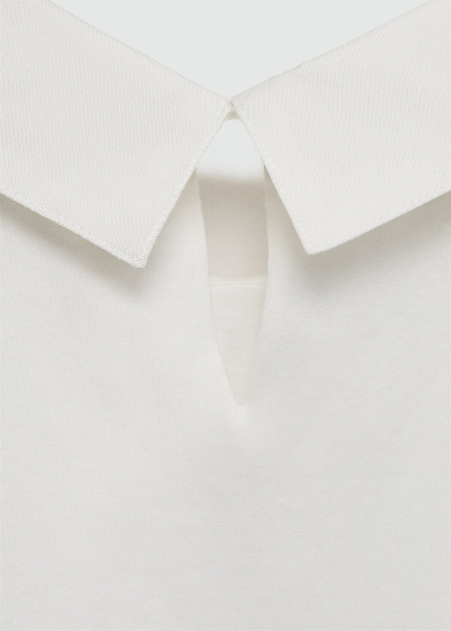 Babydoll-neck t-shirt - Details of the article 0
