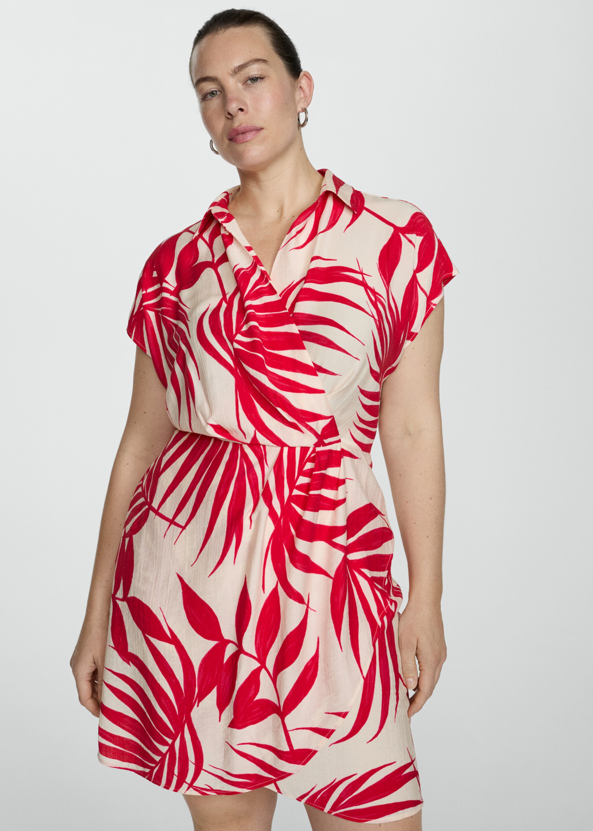 Vestido cruzado estampado - Detalle del artículo 5