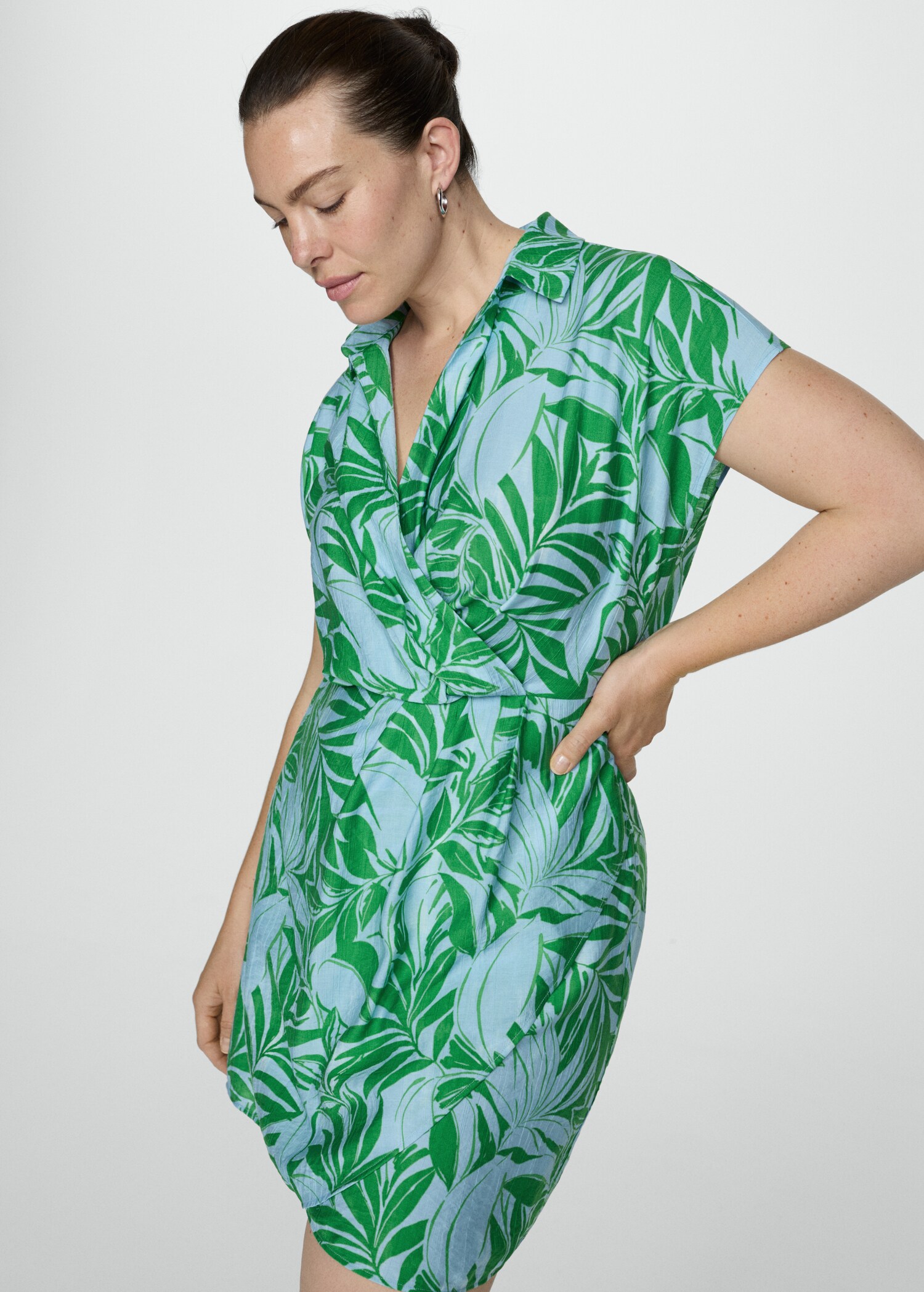 Vestido cruzado estampado - Detalle del artículo 5