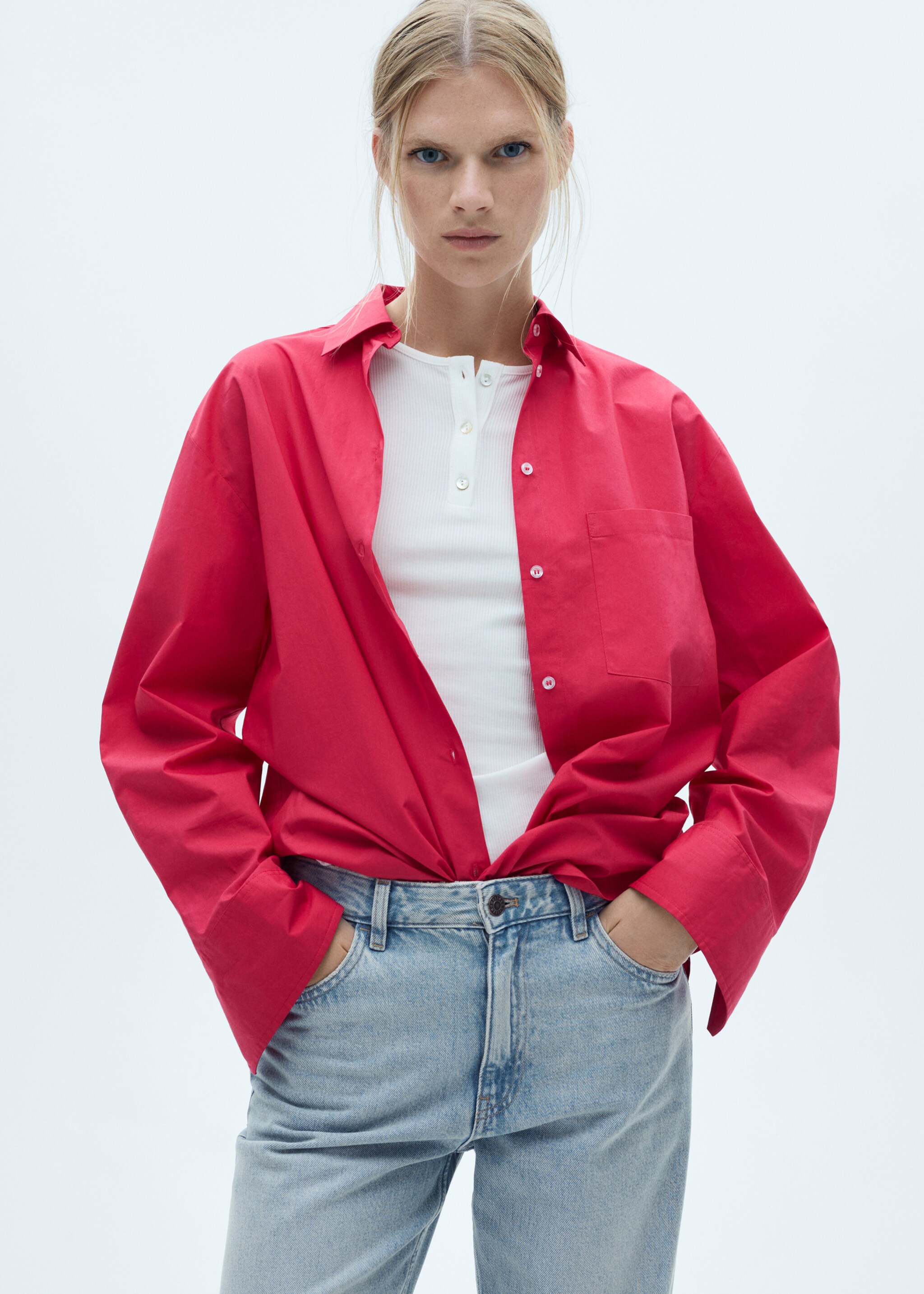 Jean Miami droit taille normale - Plan moyen, Bleu clair. Ref: 77000359-00.