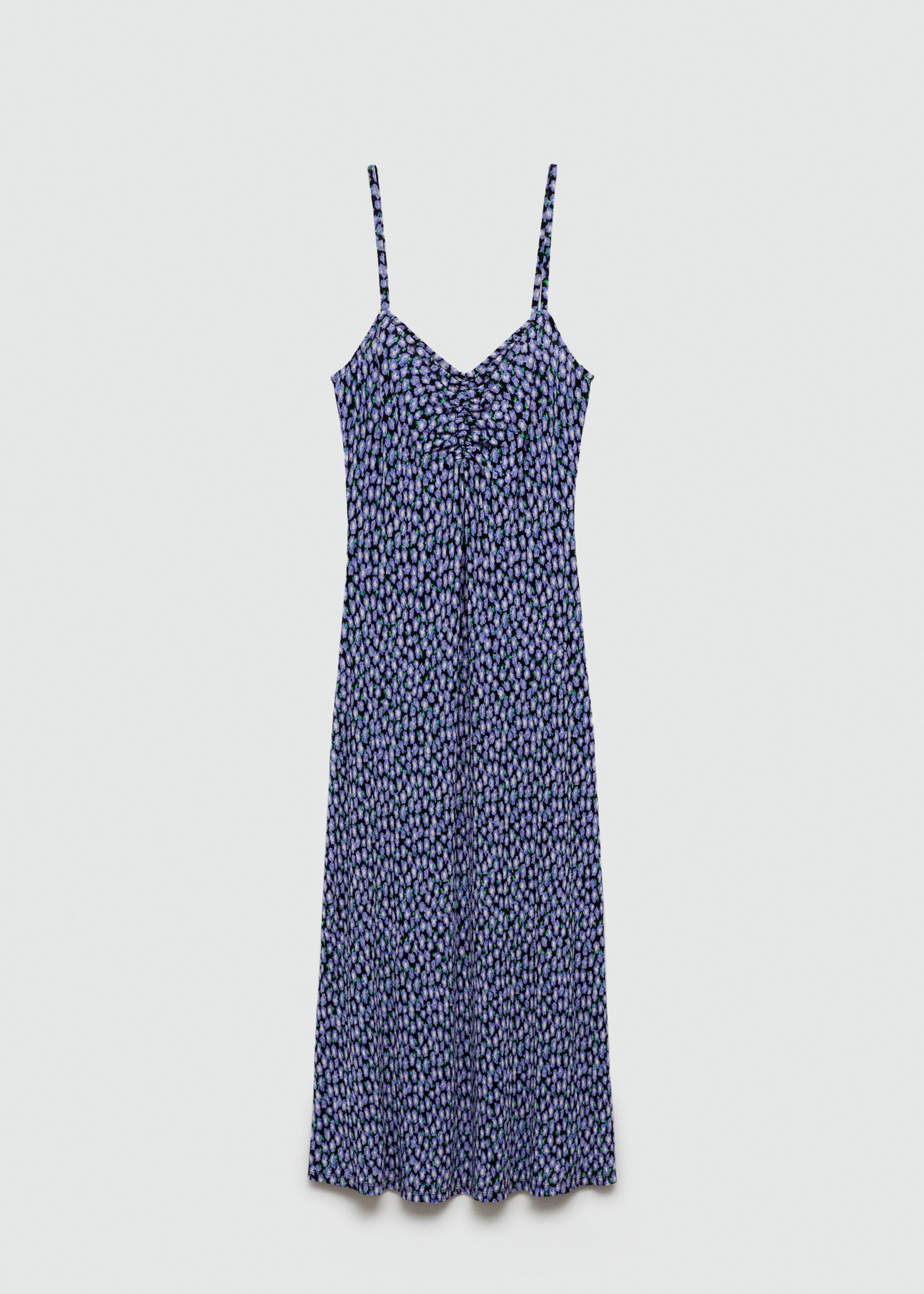 Langes, bedrucktes Kleid - Artikel ohne Model, Schwarz. Ref: 77000372-00.