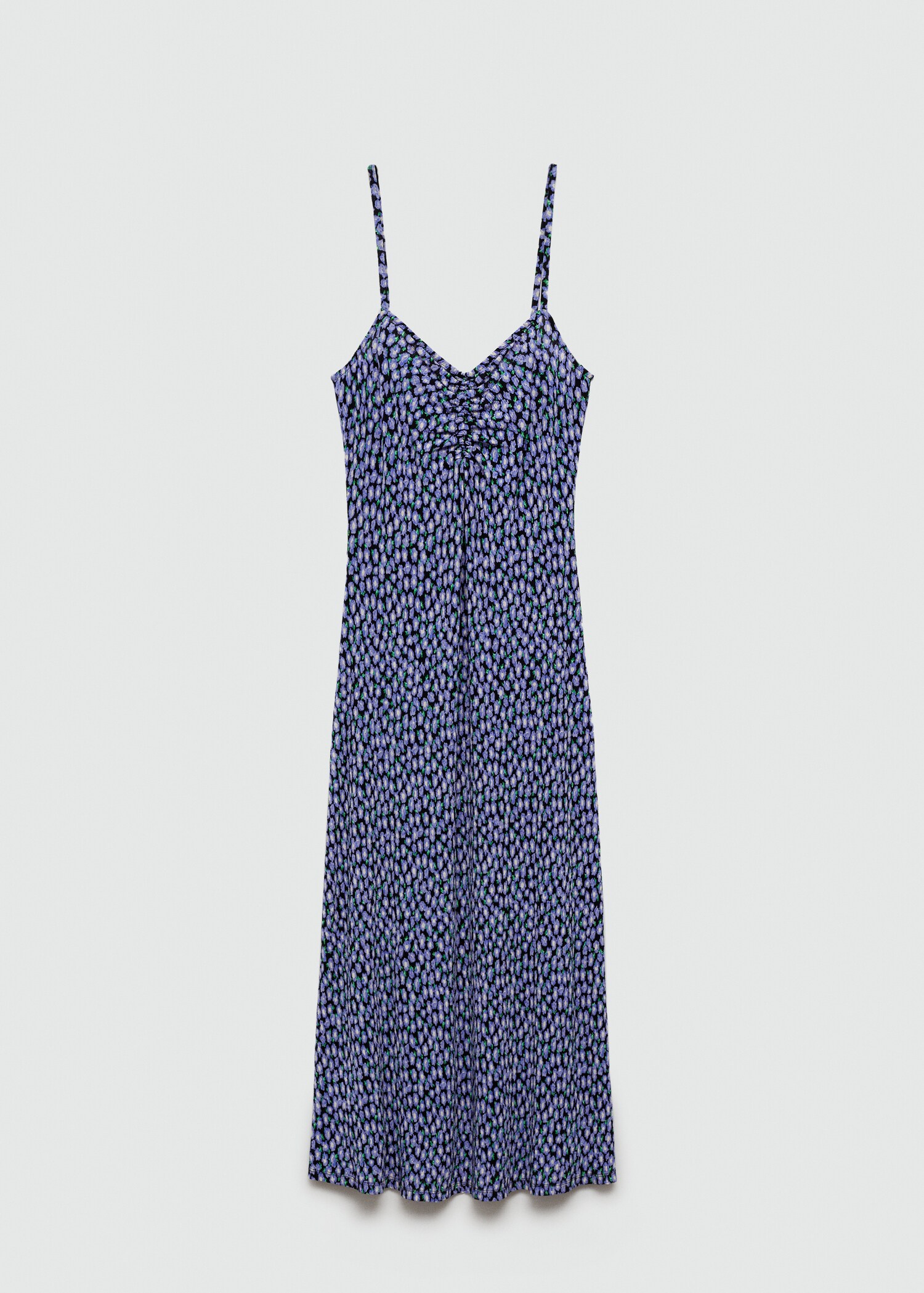 Langes, bedrucktes Kleid - Artikel ohne Model