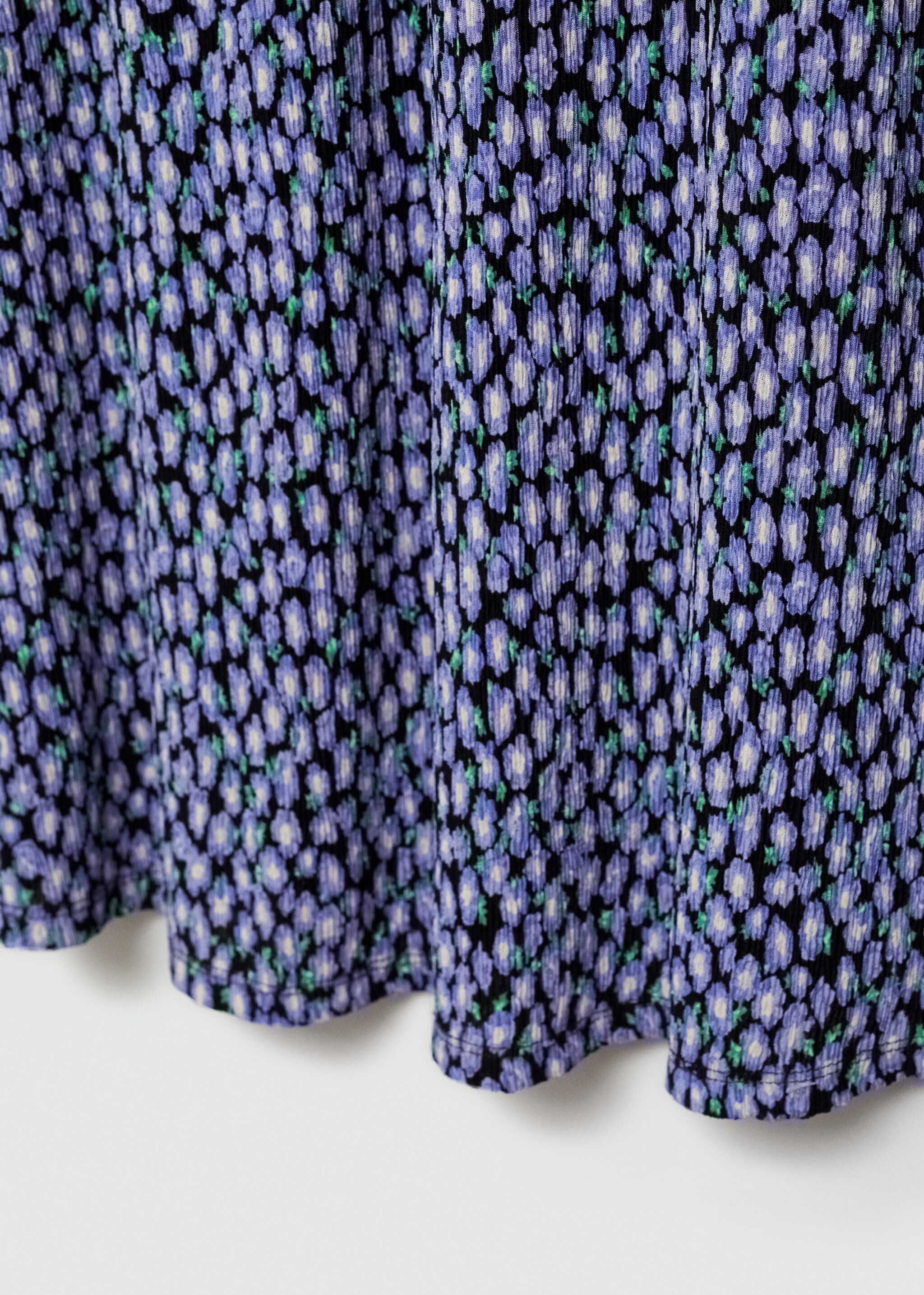 Langes, bedrucktes Kleid - Detail des Artikels 0, Schwarz. Ref: 77000372-00.