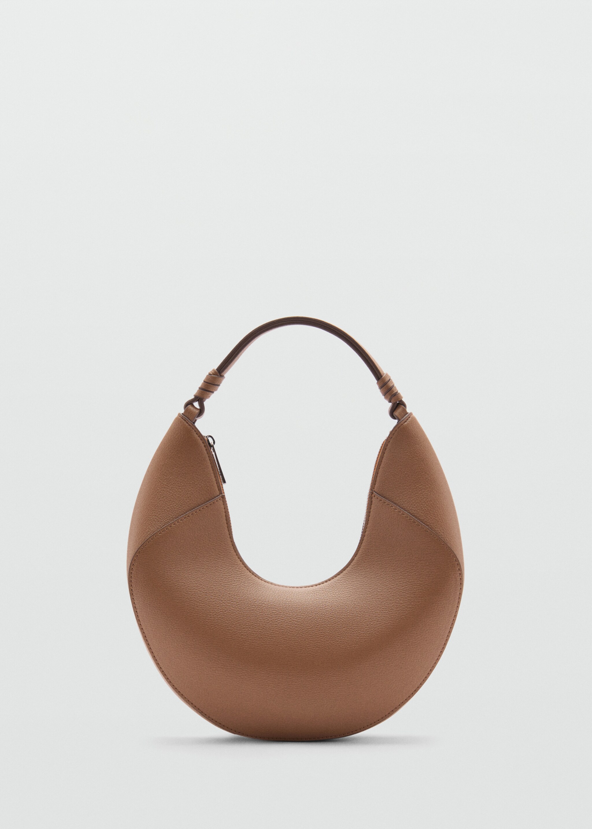 Bolso hombro efecto piel - Artículo sin modelo, Marrón medio. Ref: 77000374-00.