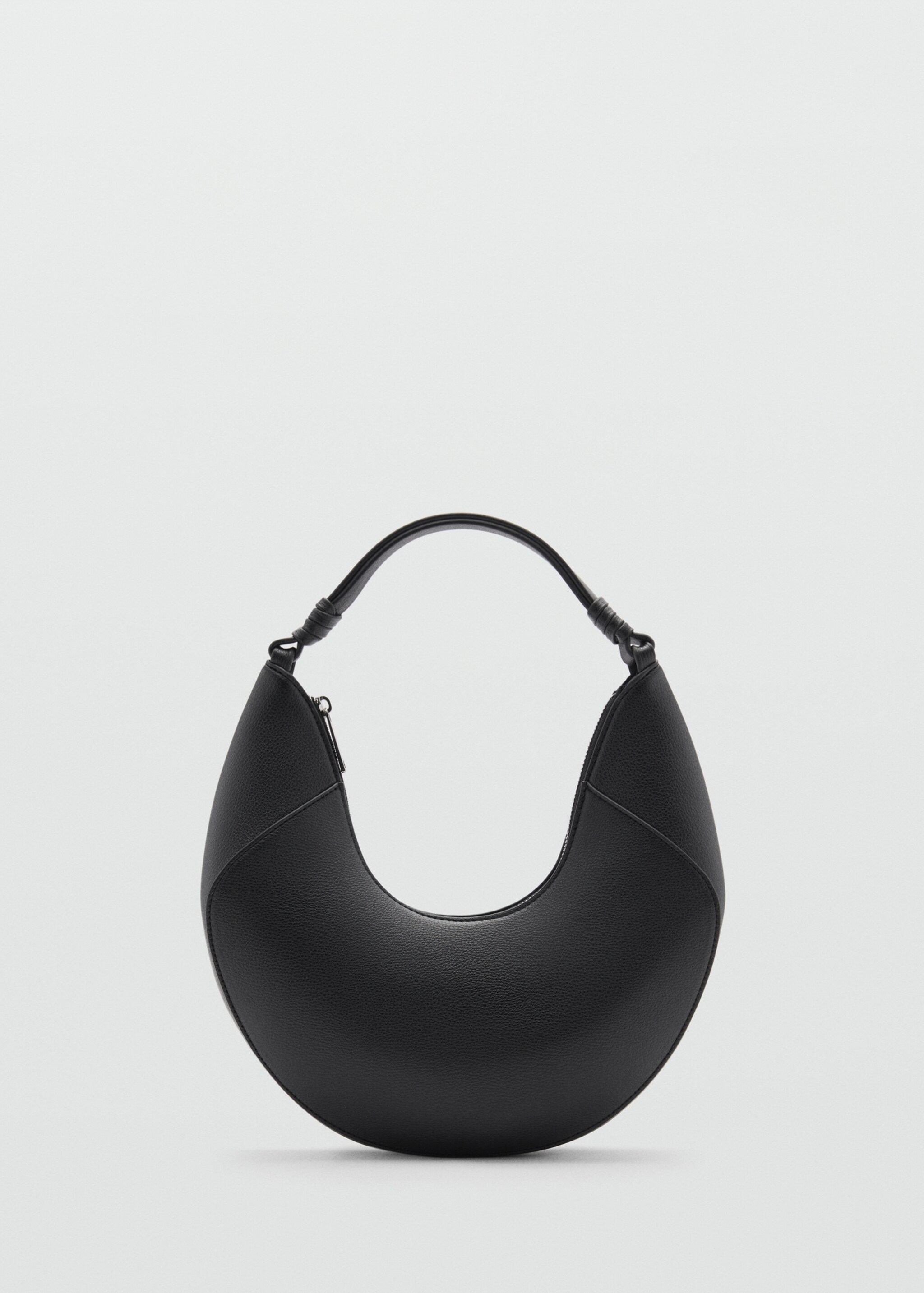 Leather-effect shoulder bag - Article without model, Black. Ref: 77000374-00.