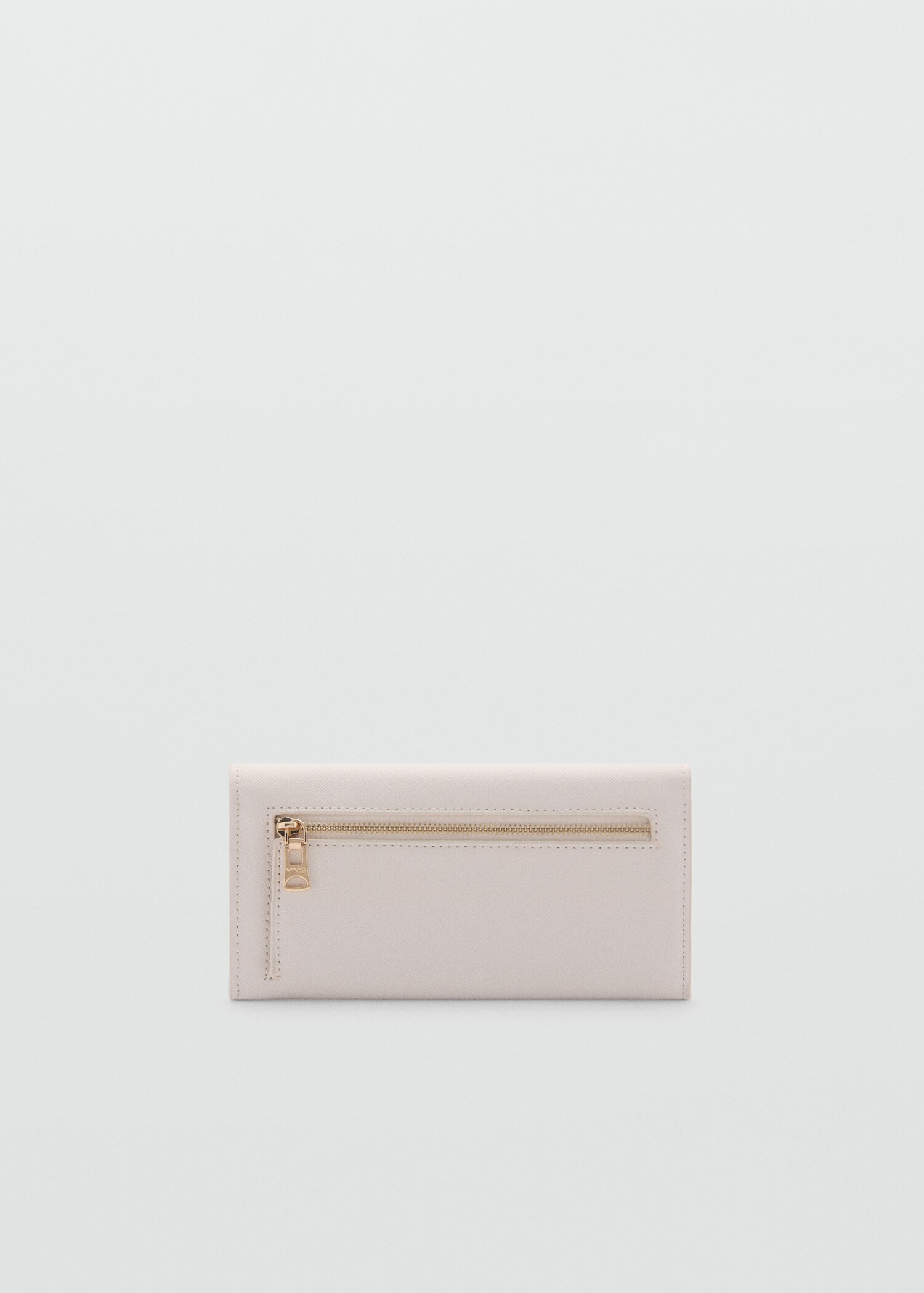 Flap saffiano-effect wallet - Medium plane