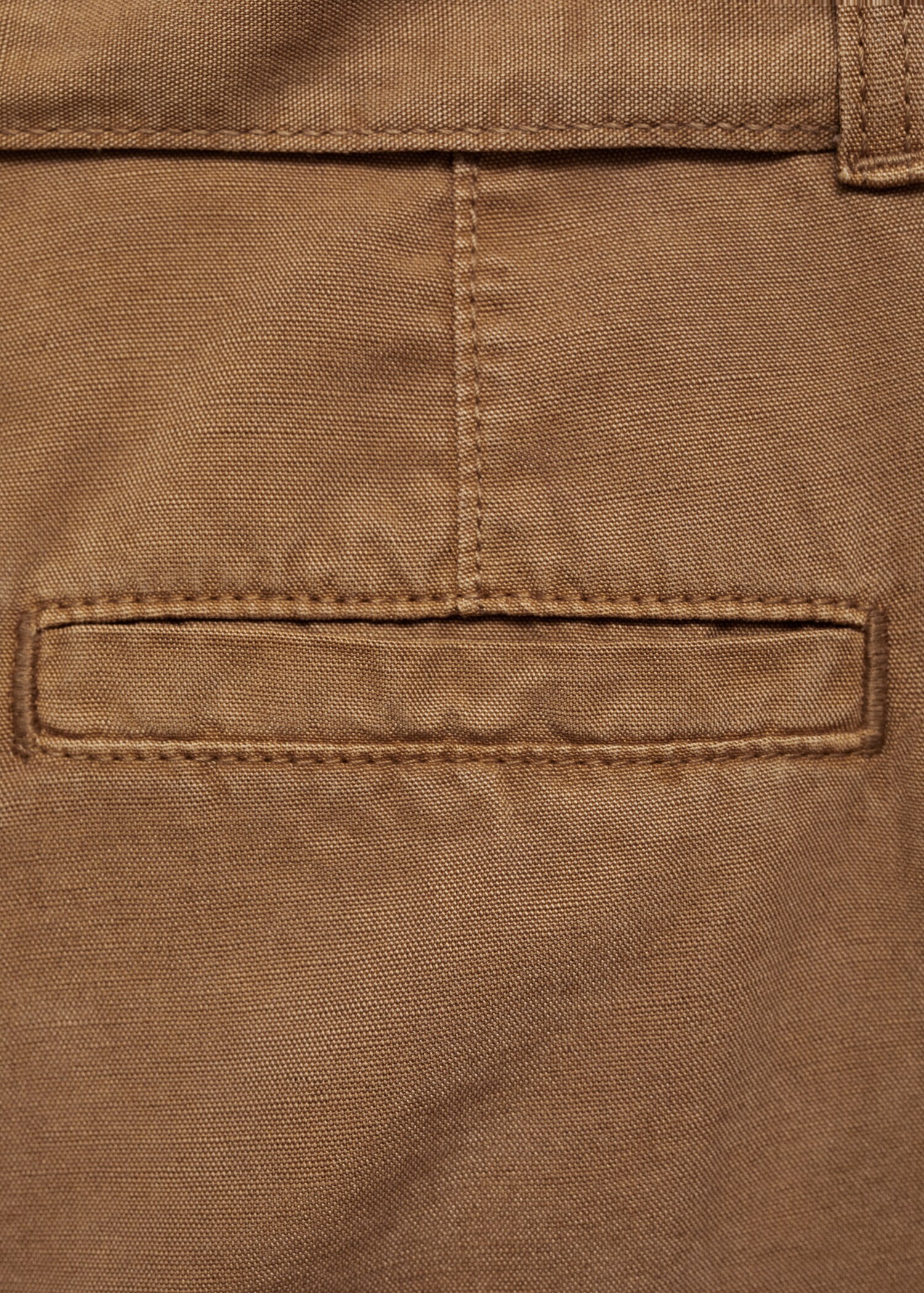 Flowy wideleg trousers with belt - Details of the article 0