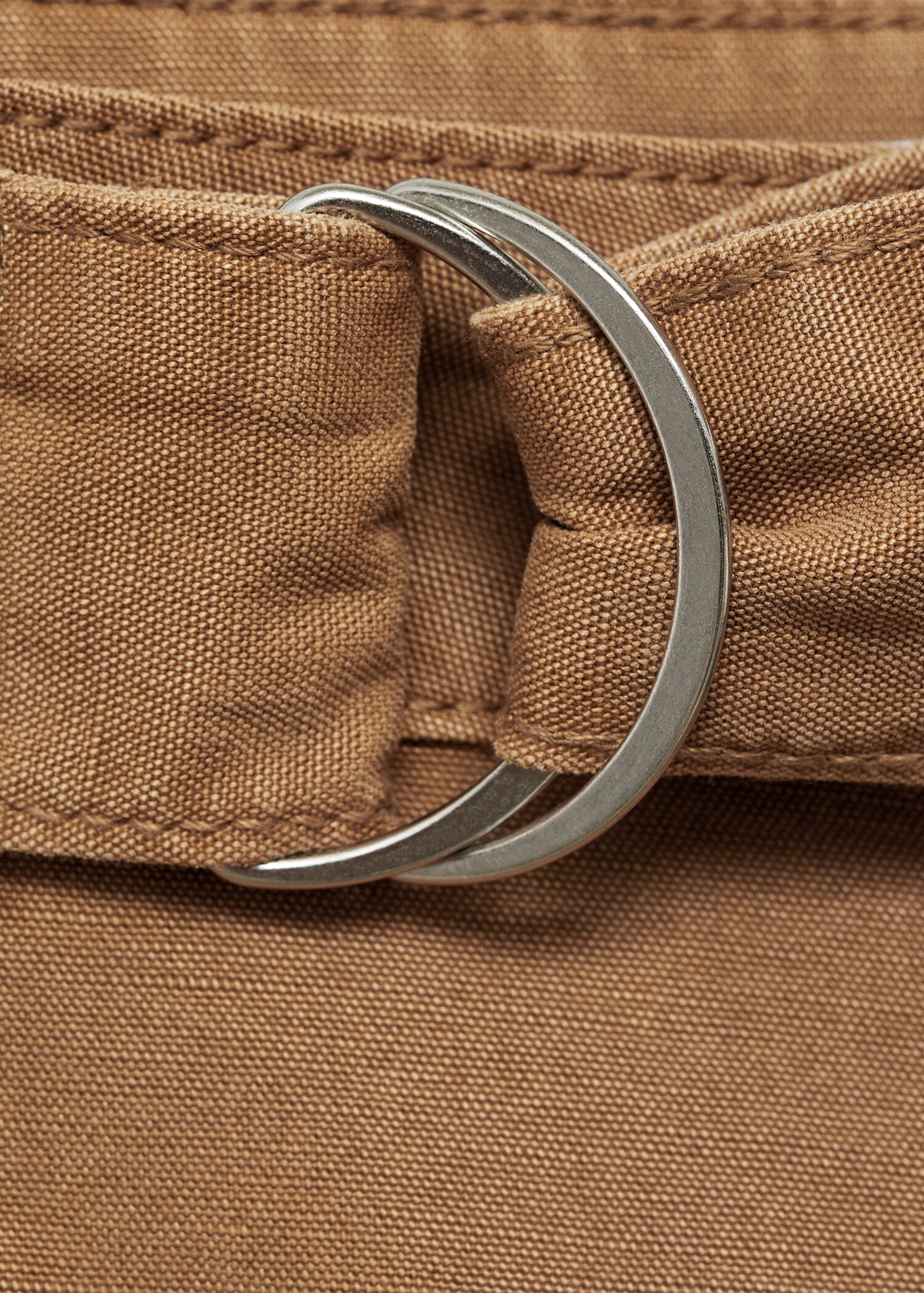 Flowy wideleg trousers with belt - Details of the article 8