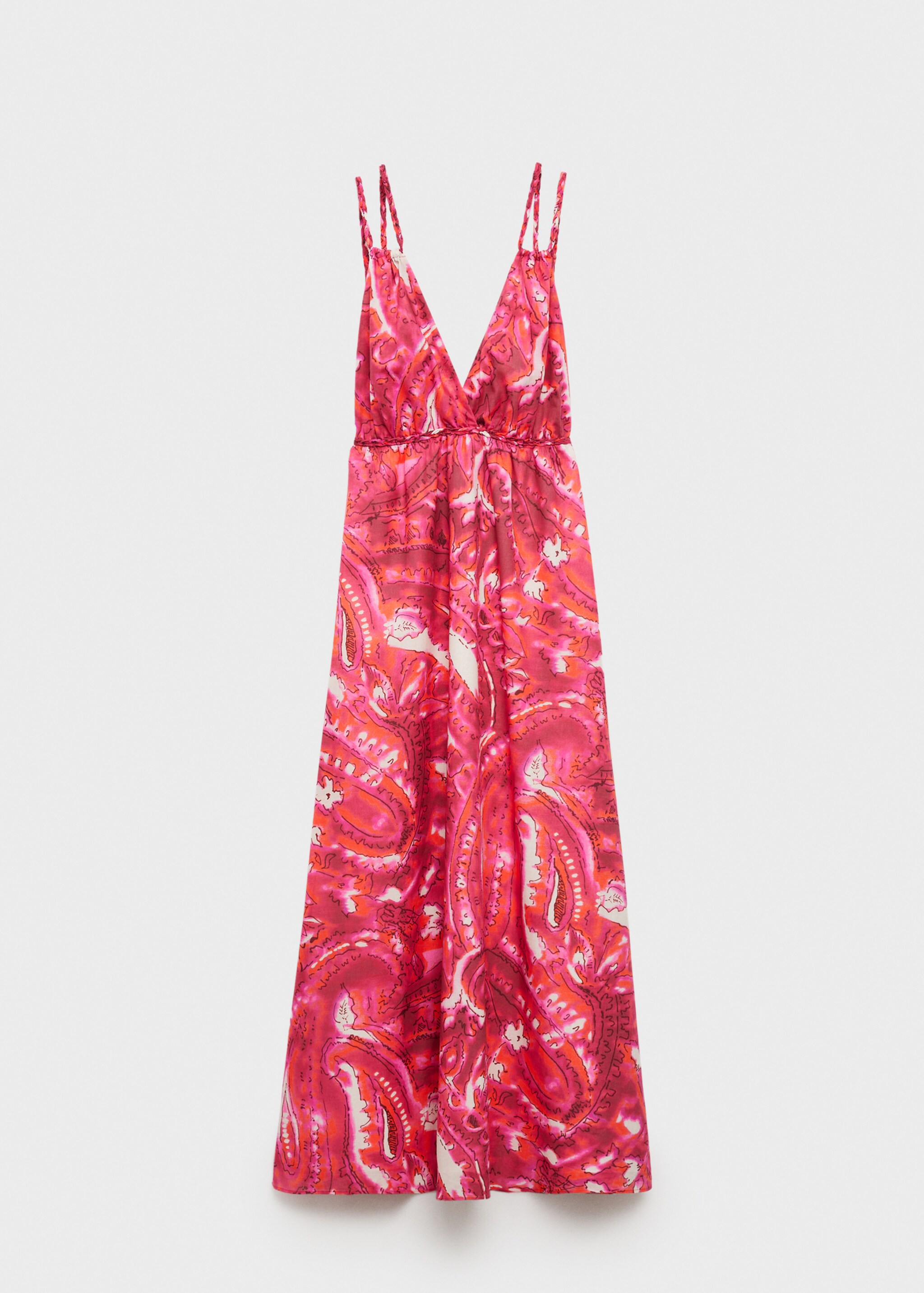 Printed dress with double straps - Article without model