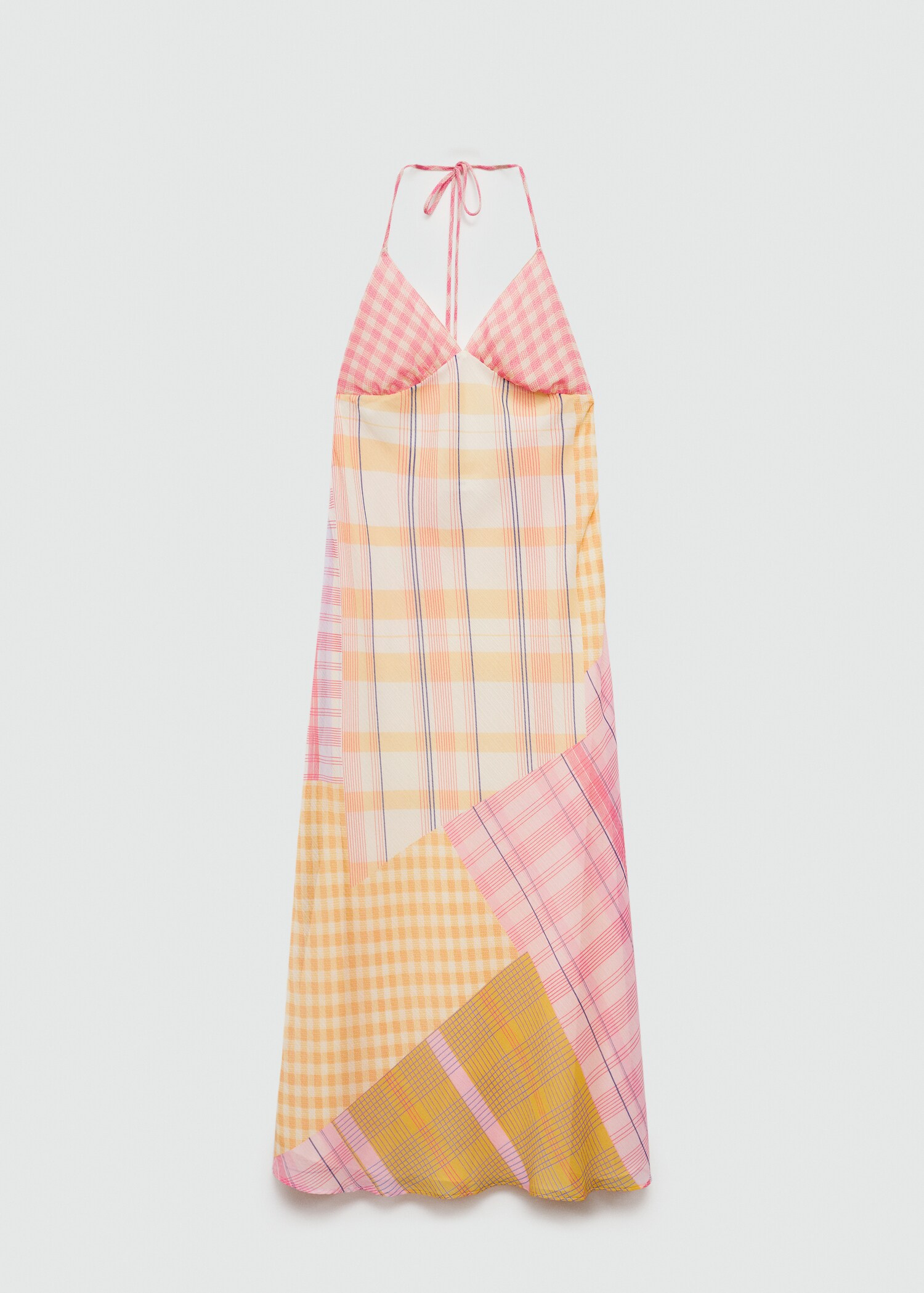 Printed halter-neck dress - Article without model