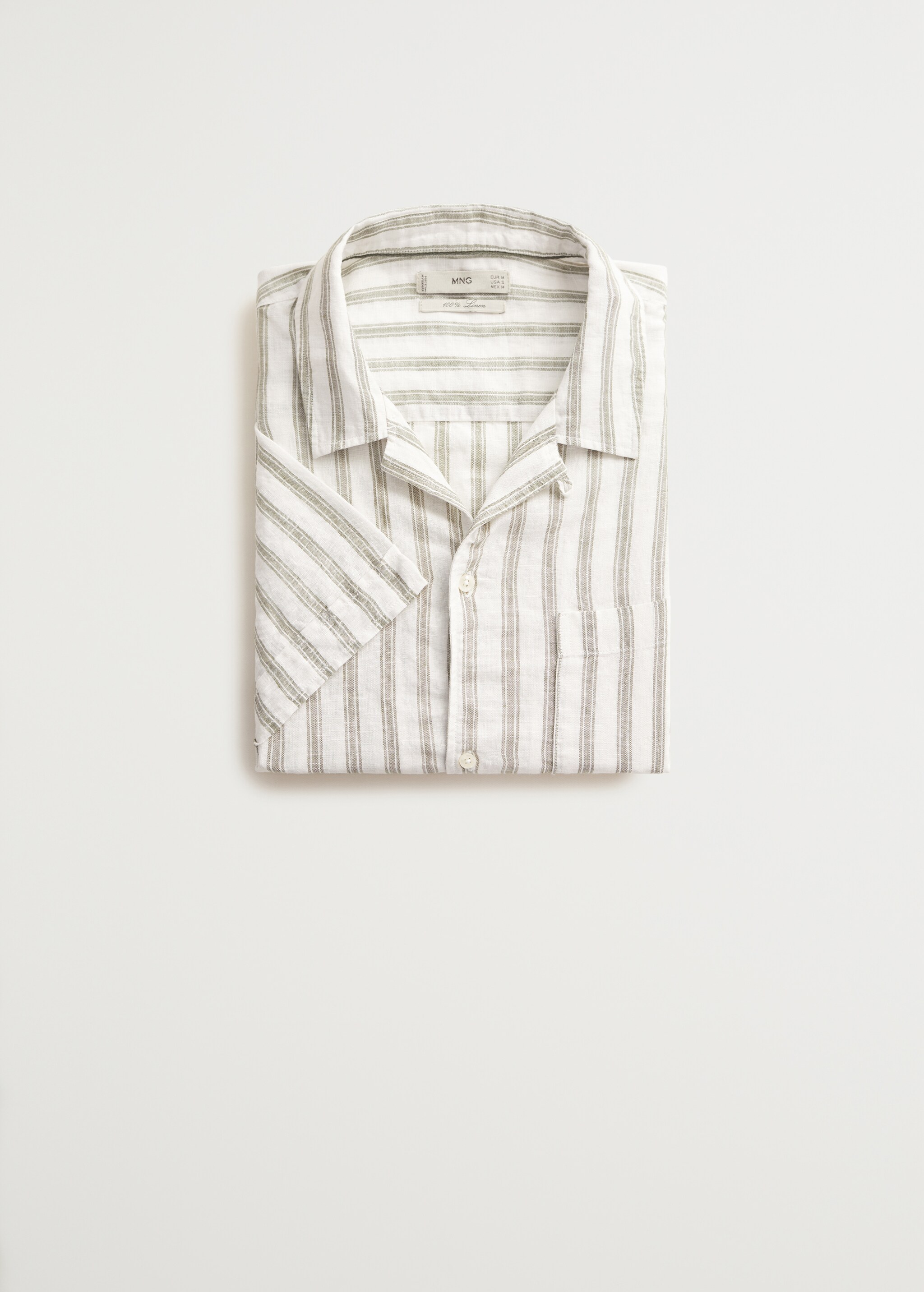 Camisa regular fit 100% lino rayas - Artículo sin modelo