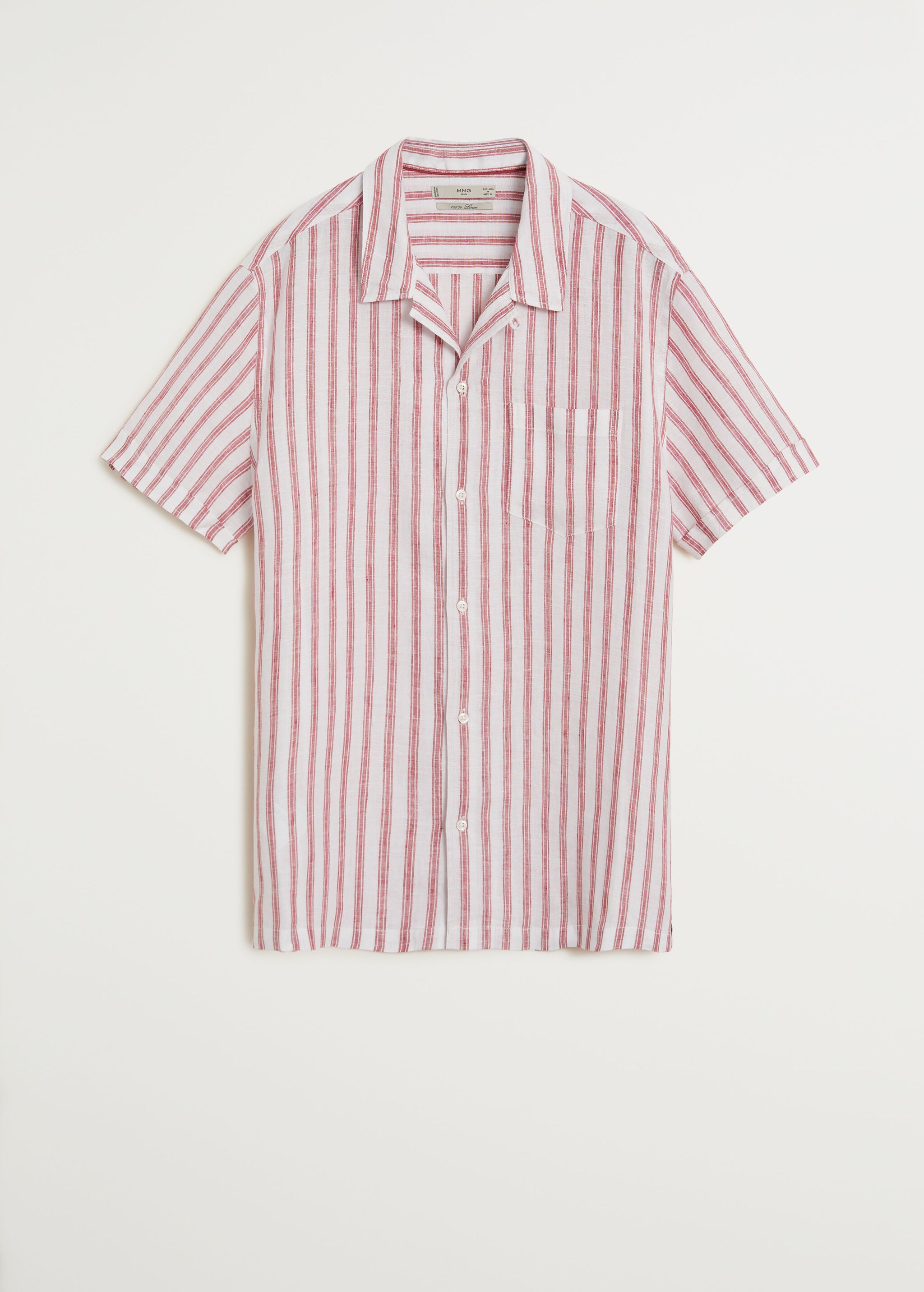 Camisa regular fit 100% lino rayas - Artículo sin modelo