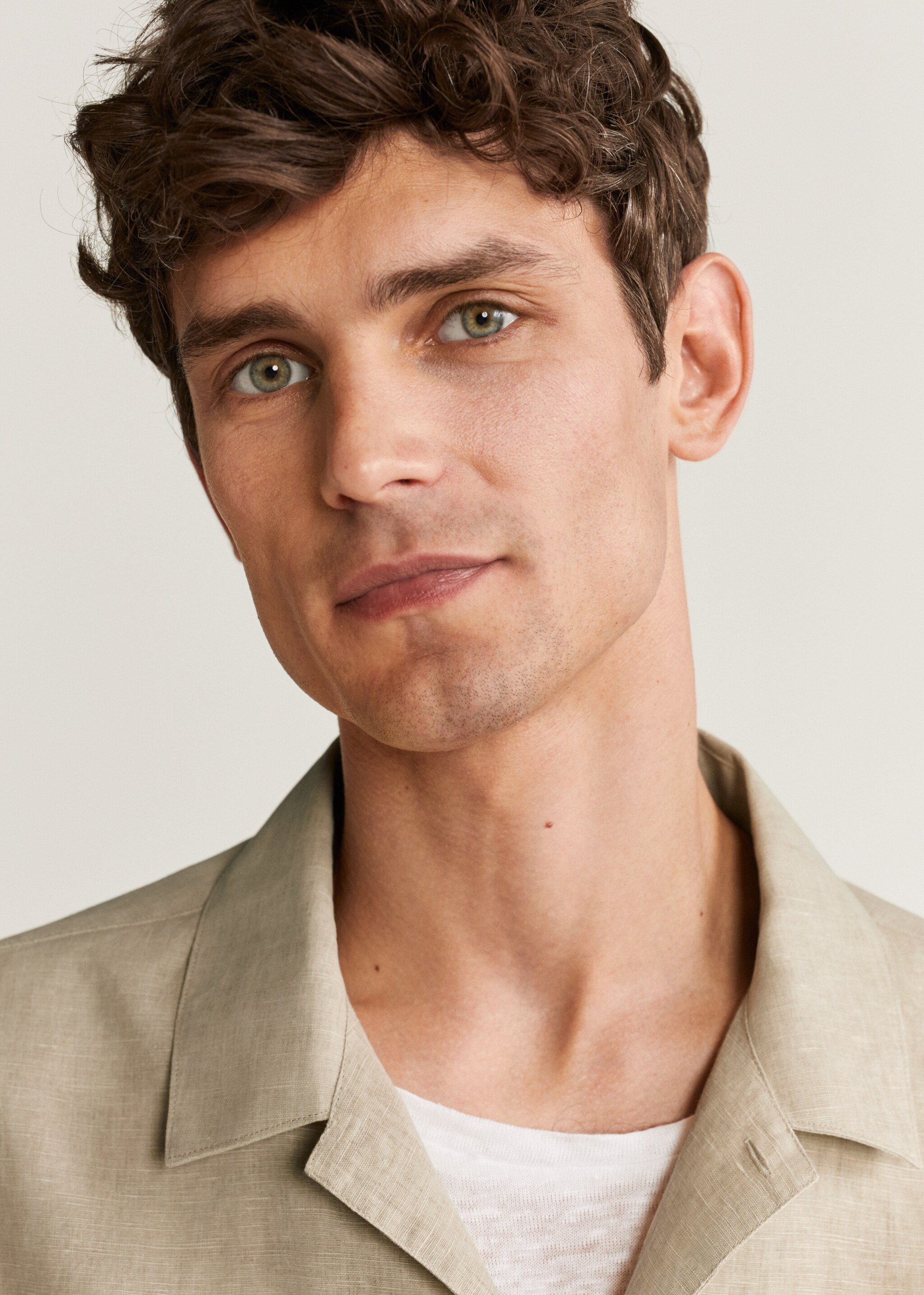 Sobrecamisa regular fit lino algodón - Detalle del artículo 2