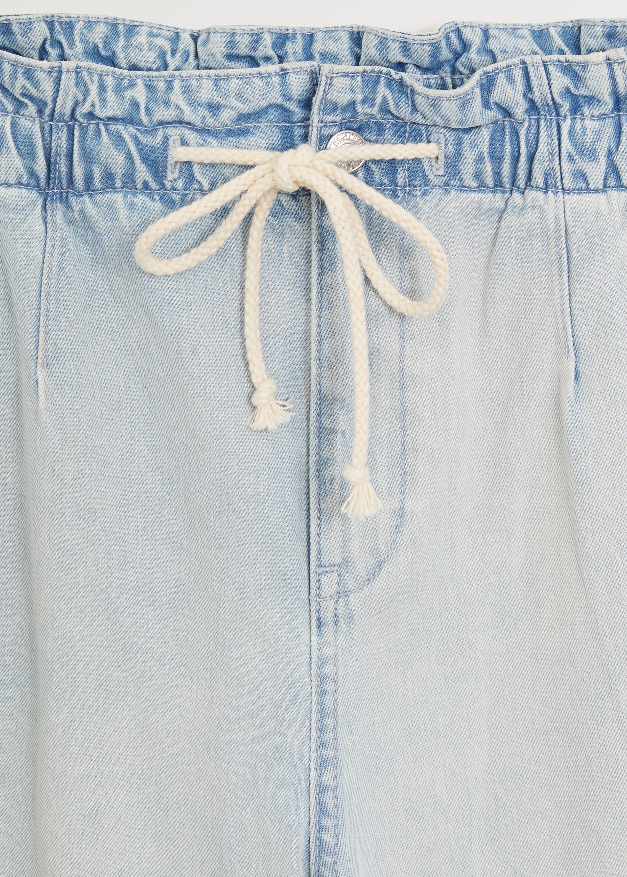 Baggy straight jeans with drawstring waist - Details of the article 8