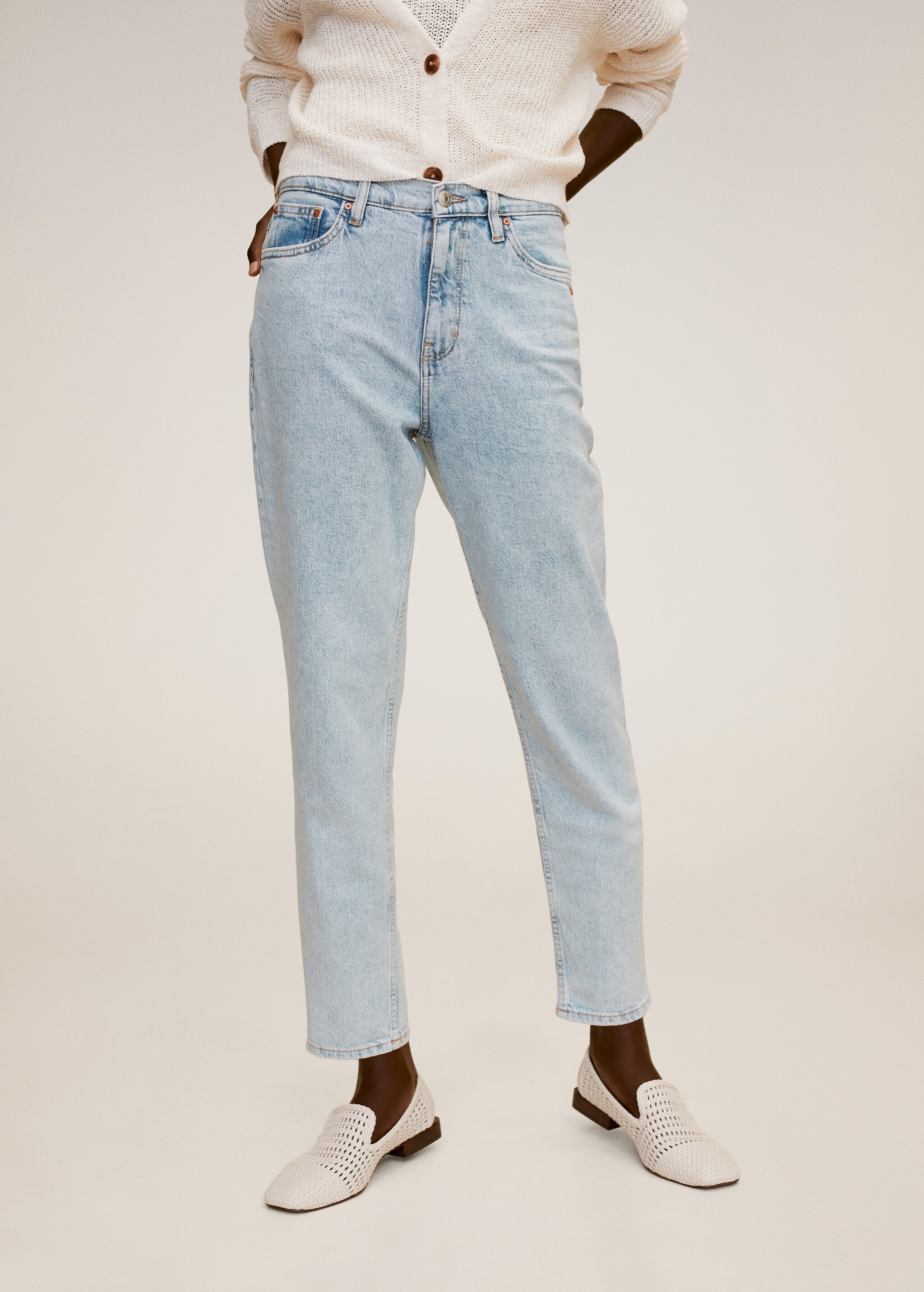 Jeans Mom-fit - Plano medio