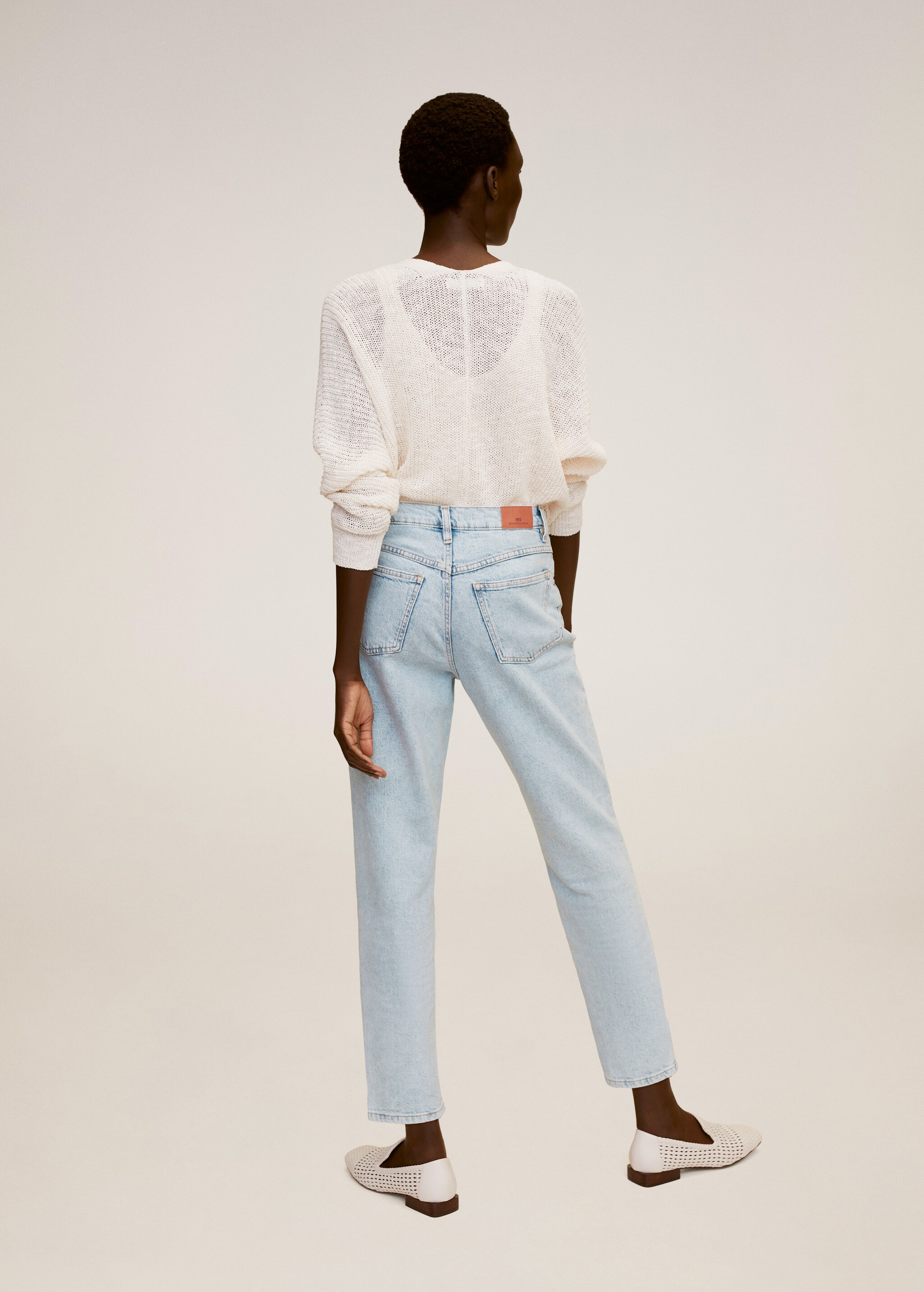Jeans Mom-fit - Reverso del artículo