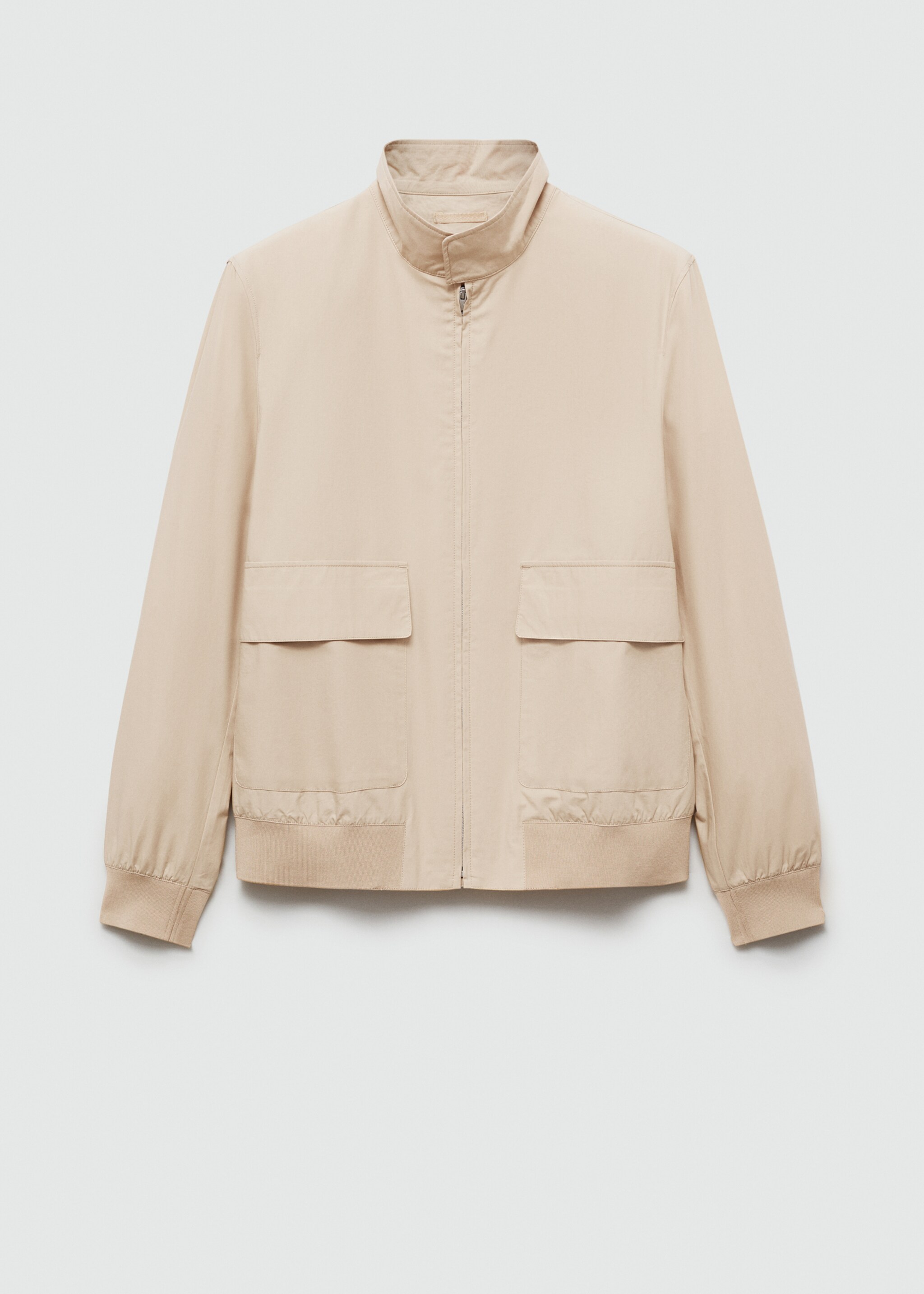 100% cotton jacket with pockets - Article without model, Beige. Ref: 77000569-00.