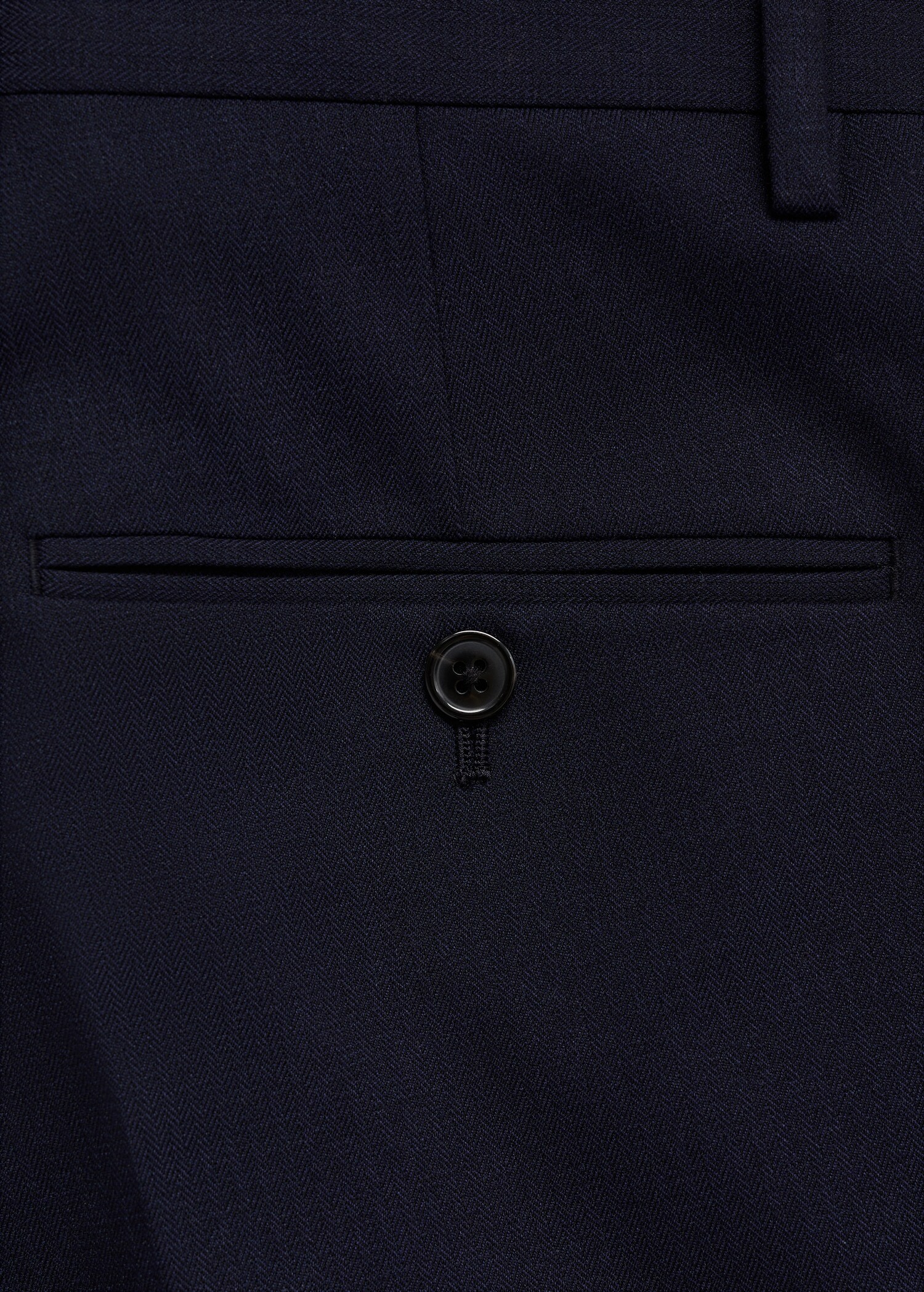 Stretch-fabric slim-fit suit trousers - Details of the article 0