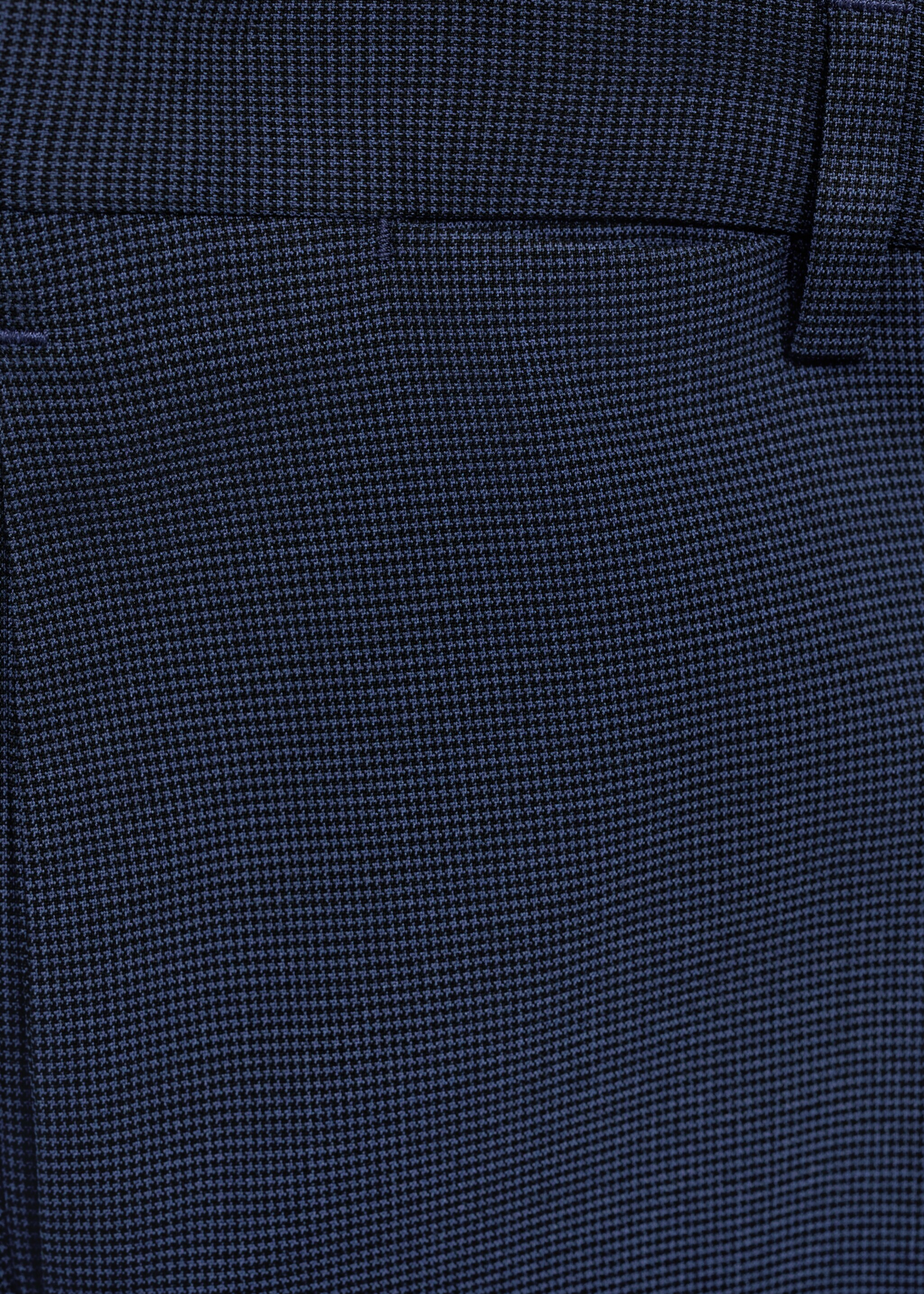 Stretch fabric super slim-fit suit trousers - Details of the article 0, Ink Blue. Ref: 77000577-00.