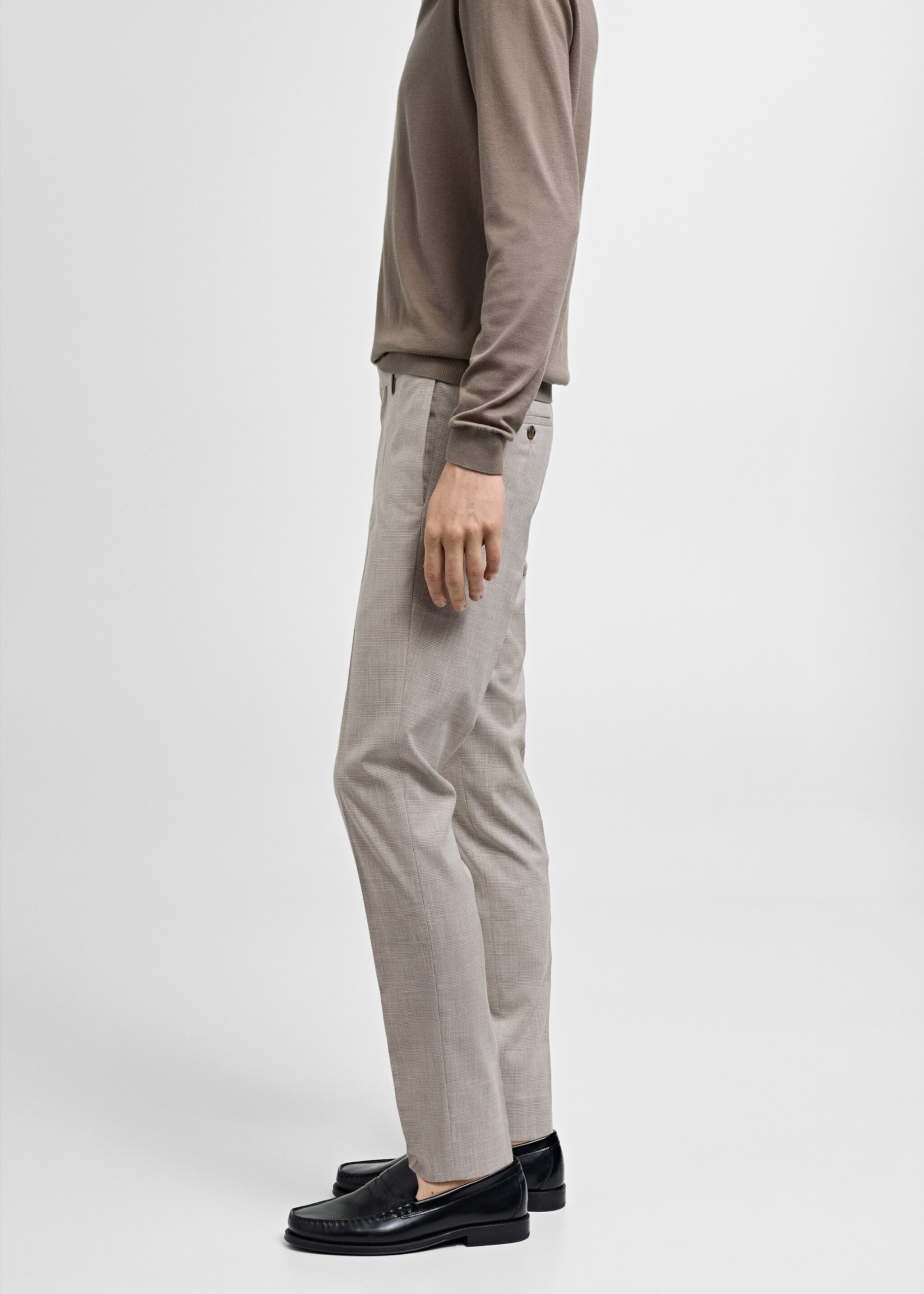 Pantaloni de costum Paris super slim fit - Detaliu al articolului 2, Gri deschis. Ref: 77000581-00.