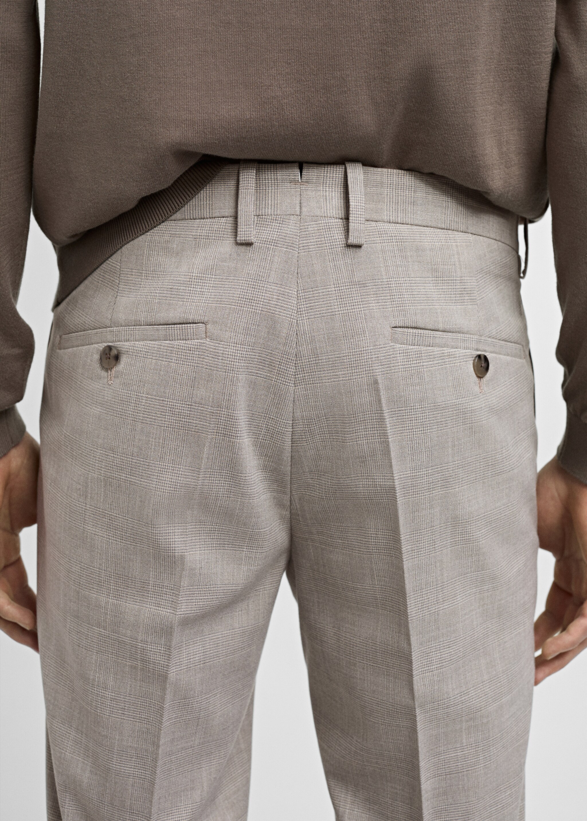Pantaloni de costum Paris super slim fit - Detaliu al articolului 6, Gri deschis. Ref: 77000581-00.