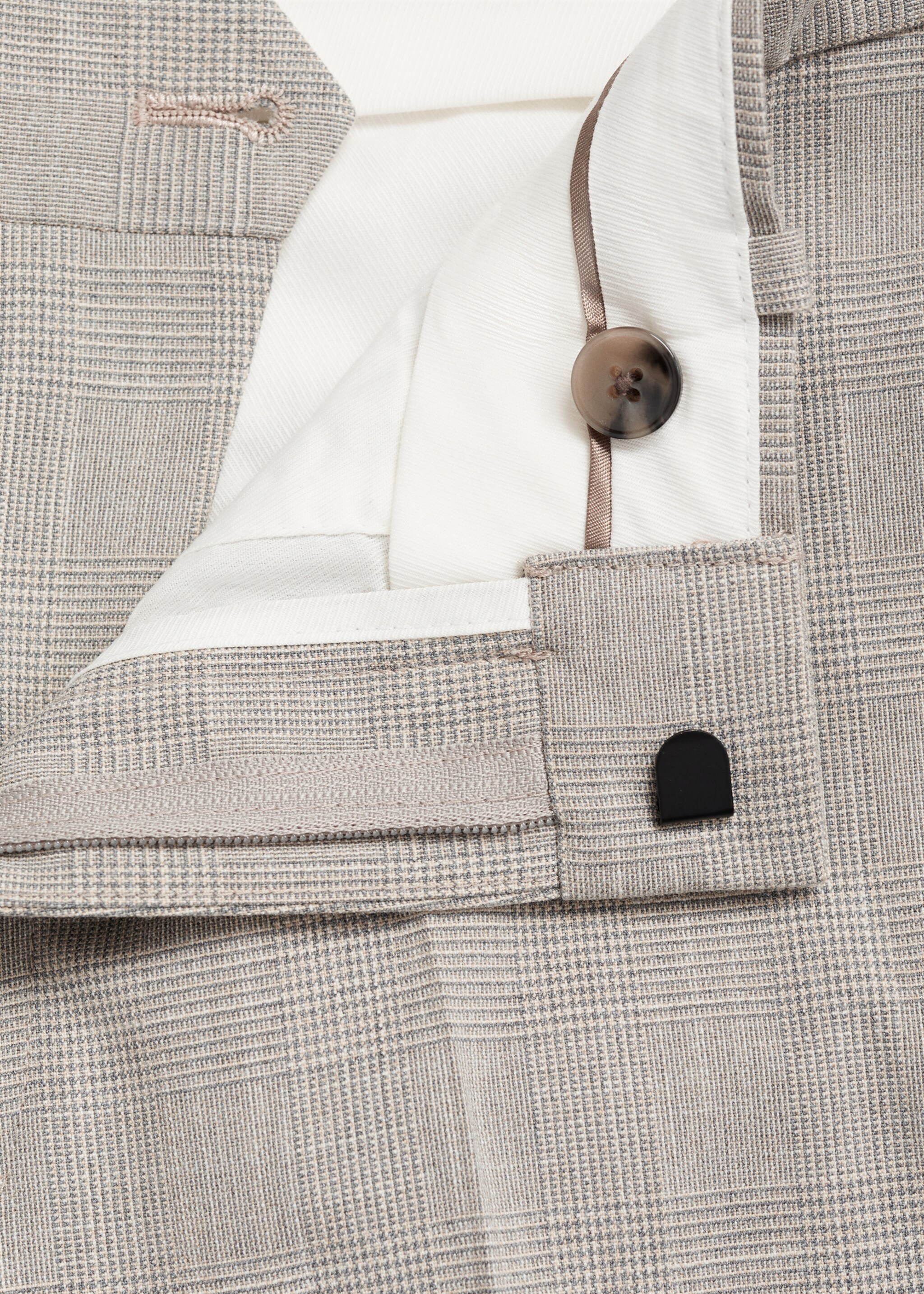 Pantaloni de costum Paris super slim fit - Detaliu al articolului 8, Gri deschis. Ref: 77000581-00.