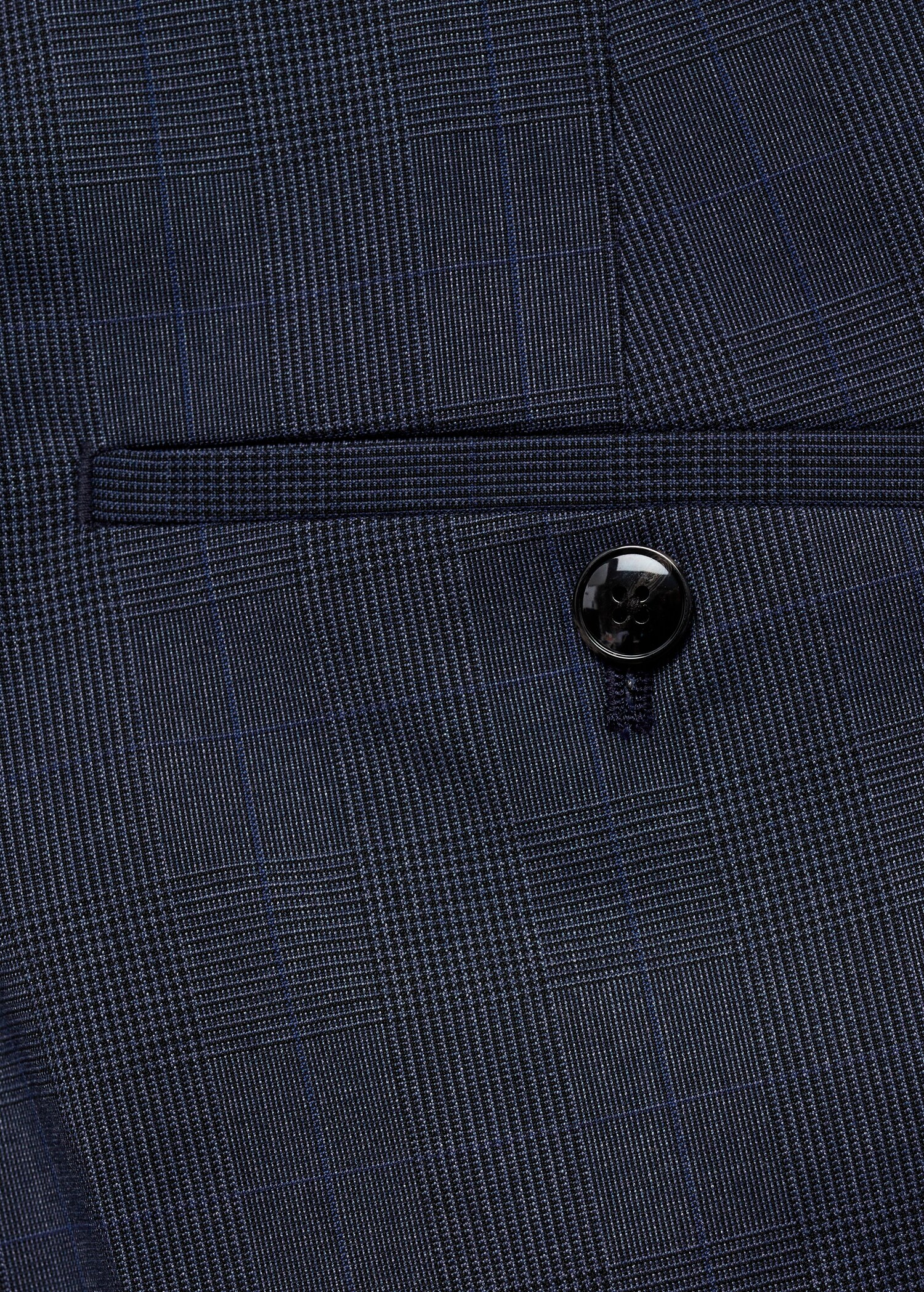 Stretch fabric super slim-fit suit trousers - Details of the article 0