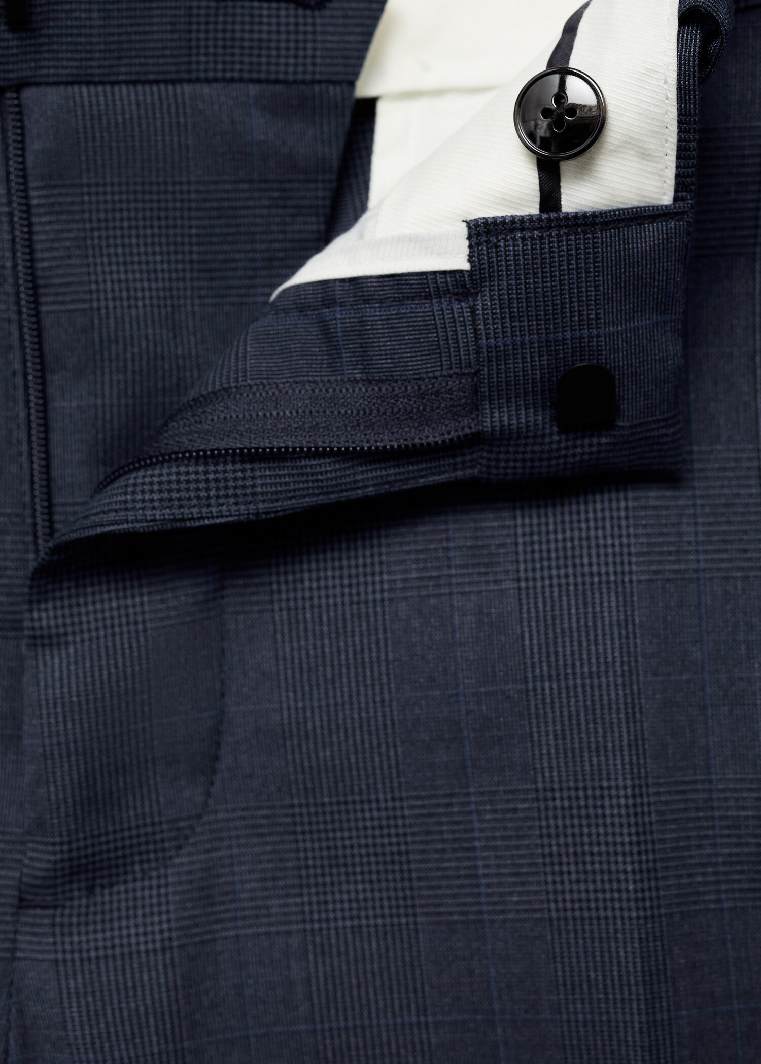 Stretch fabric super slim-fit suit trousers - Details of the article 8