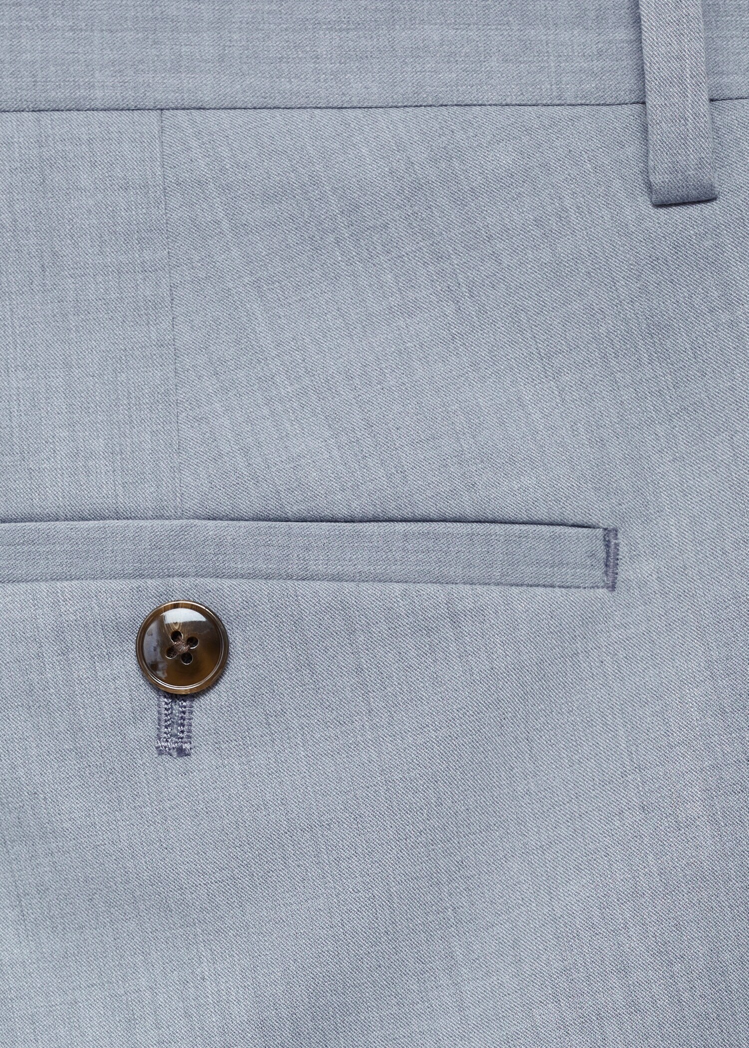 Stretch fabric super slim-fit suit trousers - Details of the article 0