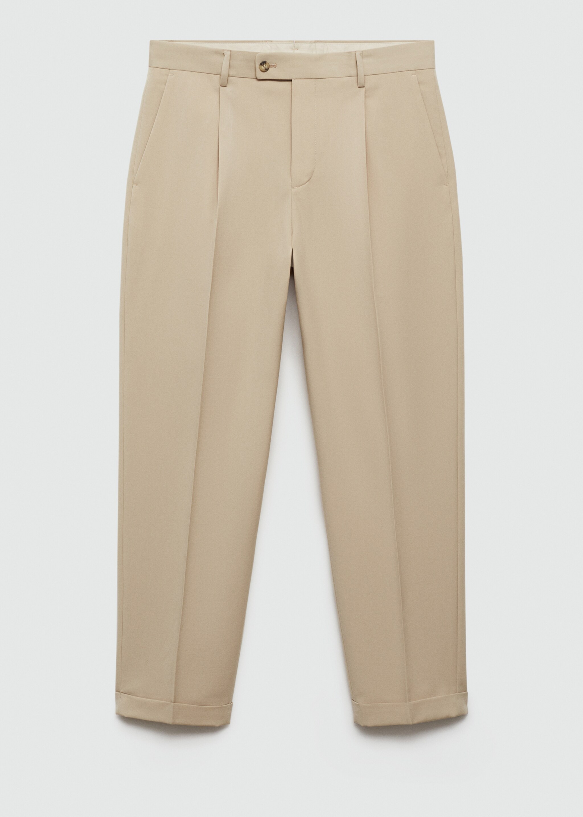 Regular Fit Anzughose - Artikel ohne Model, Beige. Ref: 77000585-00.