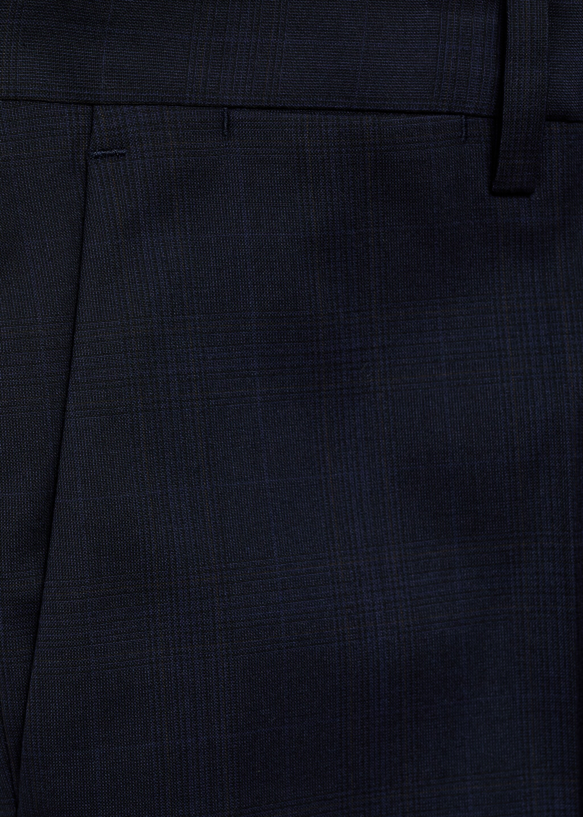 Milan slim-fit suit trousers - Details of the article 0, Dark Navy. Ref: 77000587-00.