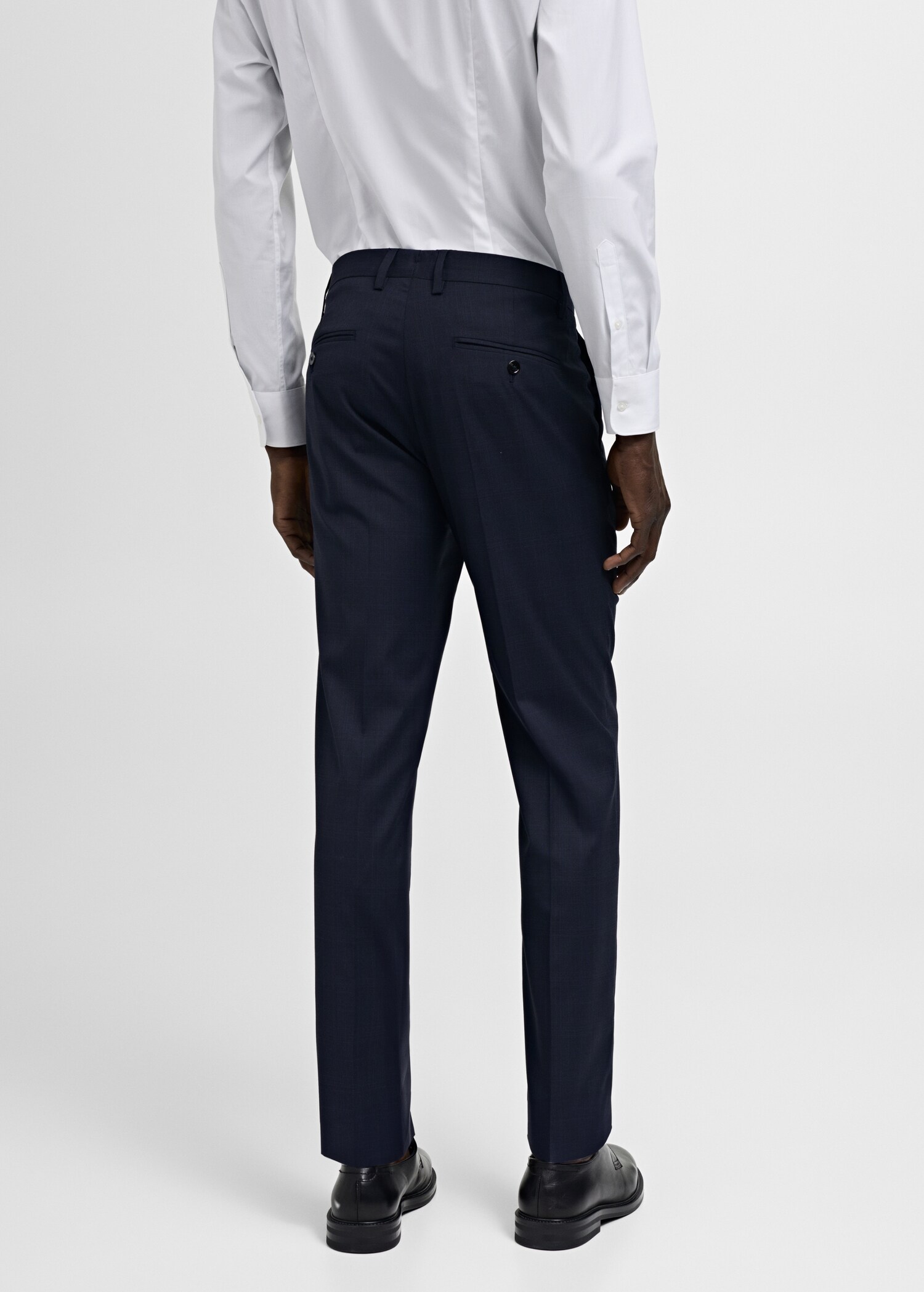 Milan slim fit kostymbyxor - Artikelns baksida