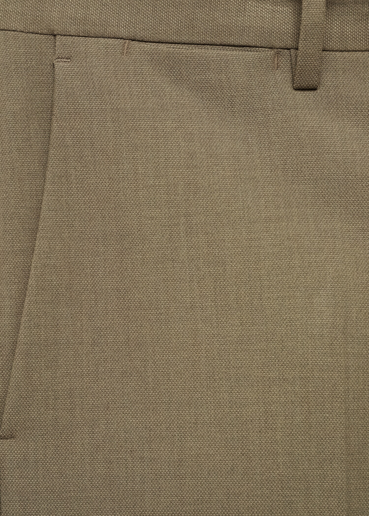 Stretch-fabric slim-fit suit trousers - Details of the article 0