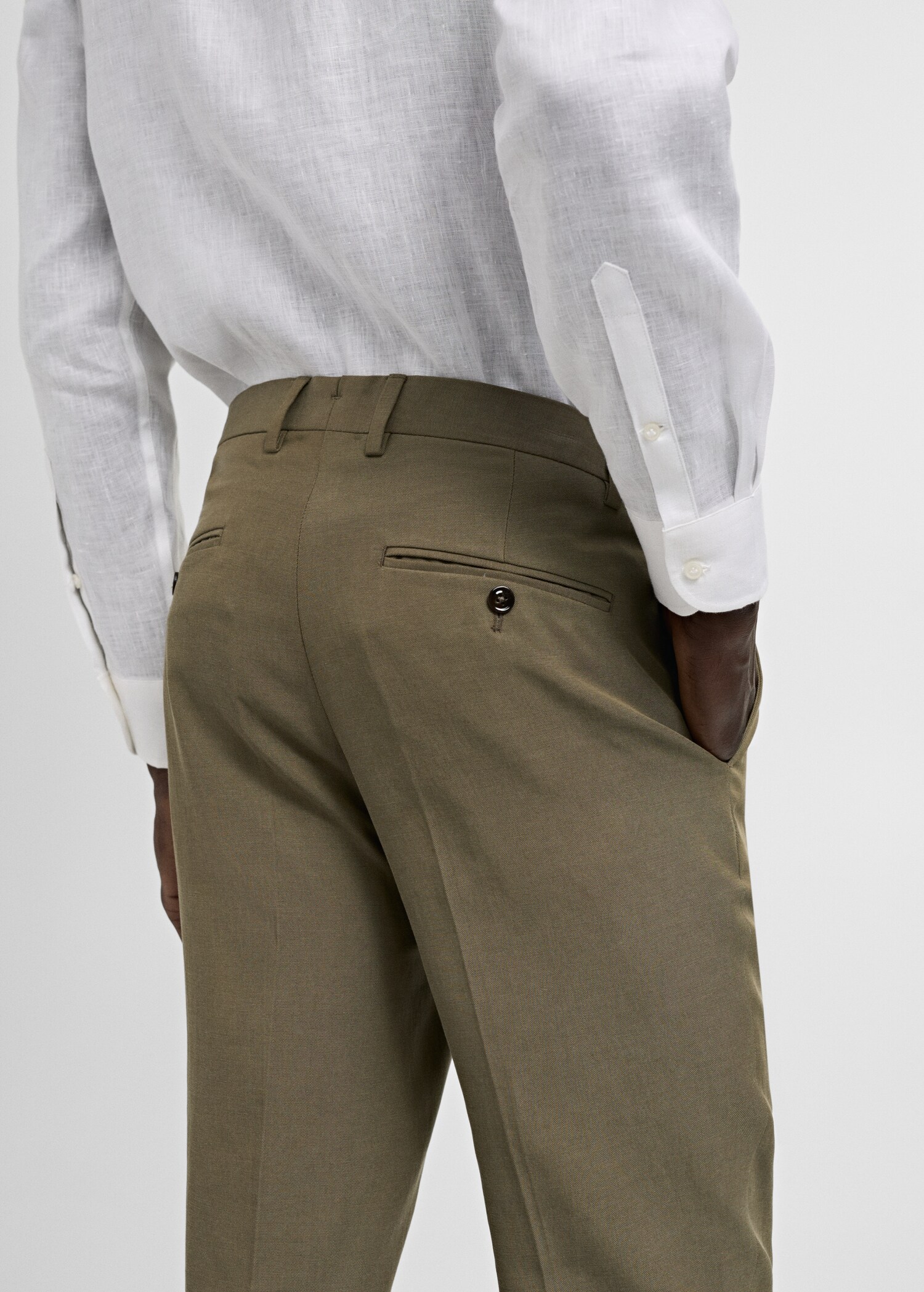 Tencel™ Slim-Fit-Anzughose mit Abnähern - Detail des Artikels 2