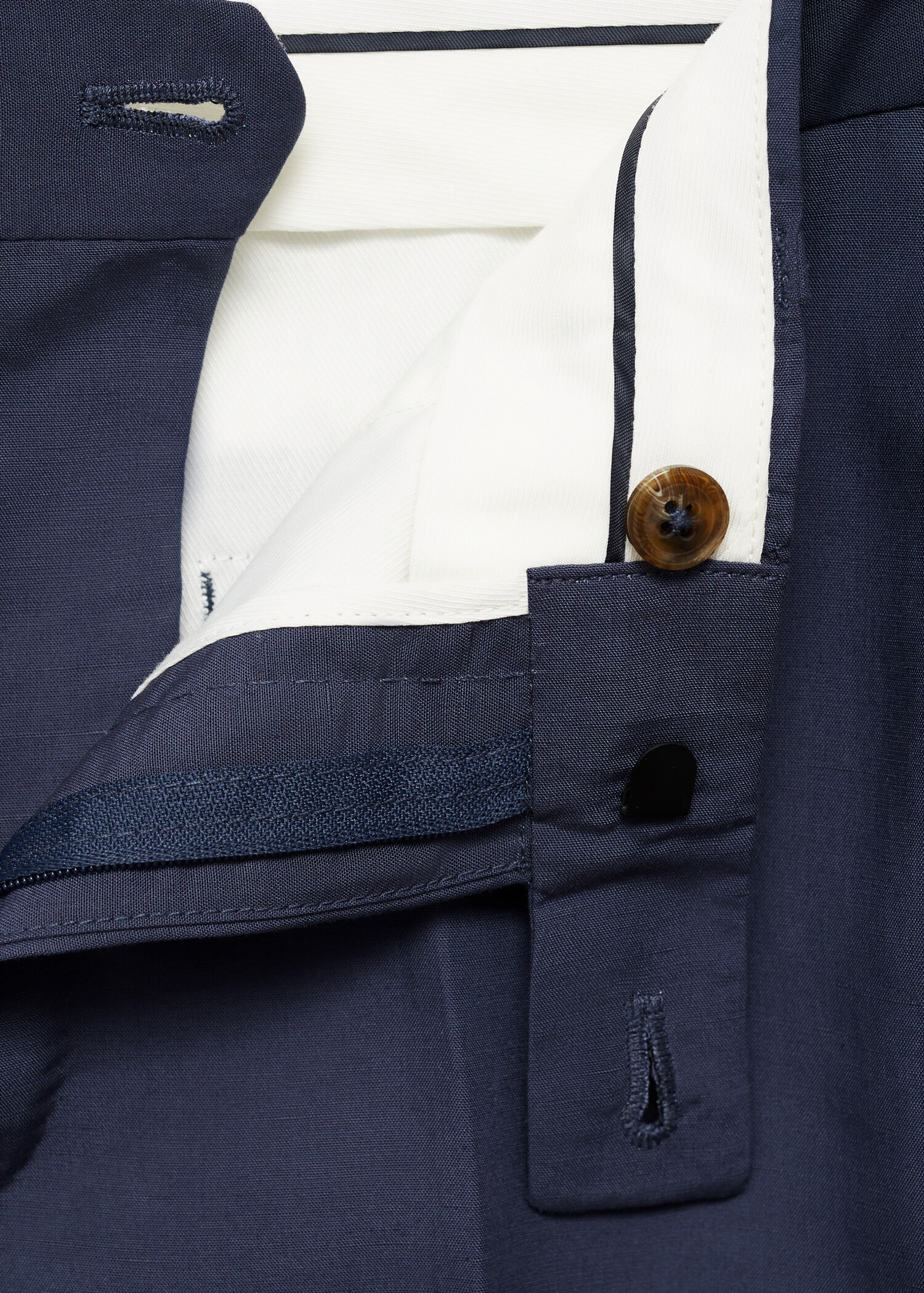 Stretch-fabric slim-fit suit pants - Details of the article 8