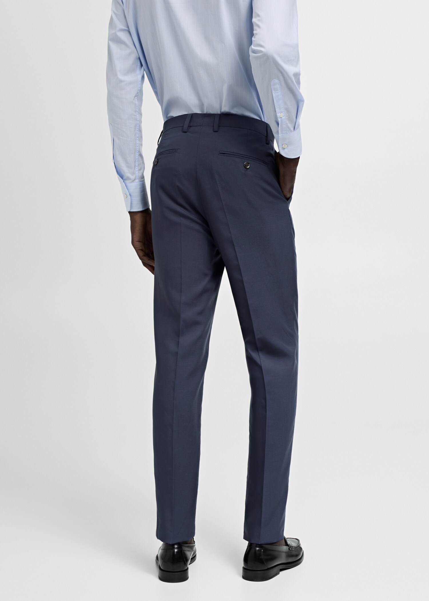 Stretch-fabric slim-fit suit pants - Reverse of the article