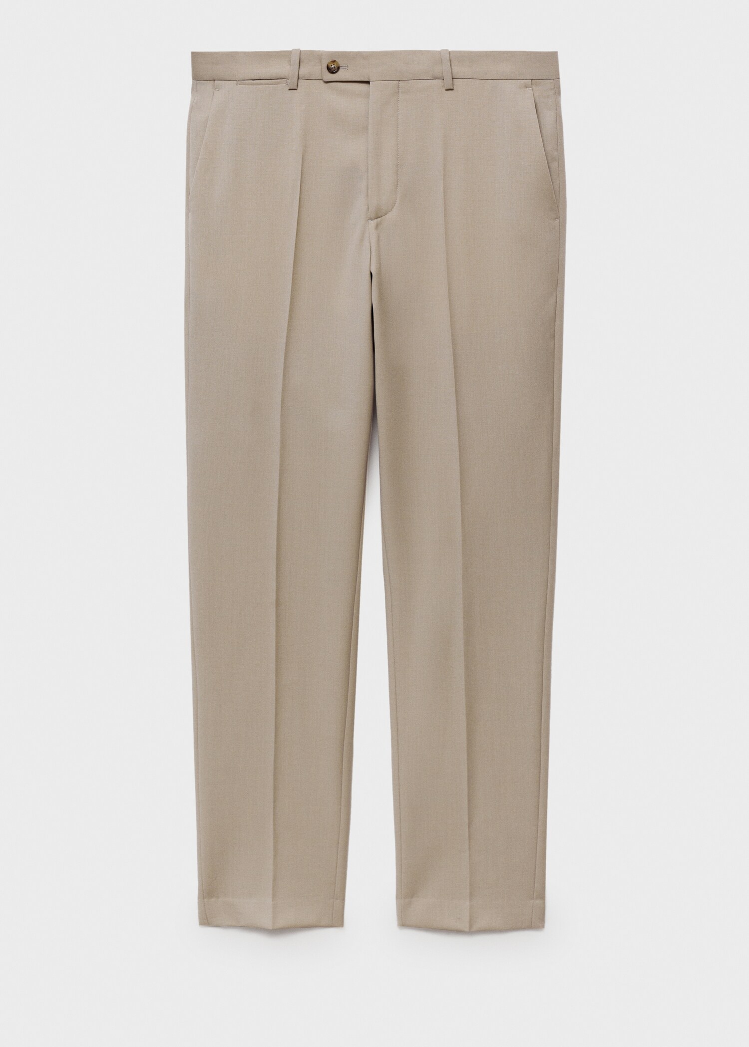 100% virgin wool slim-fit suit trousers - Article without model