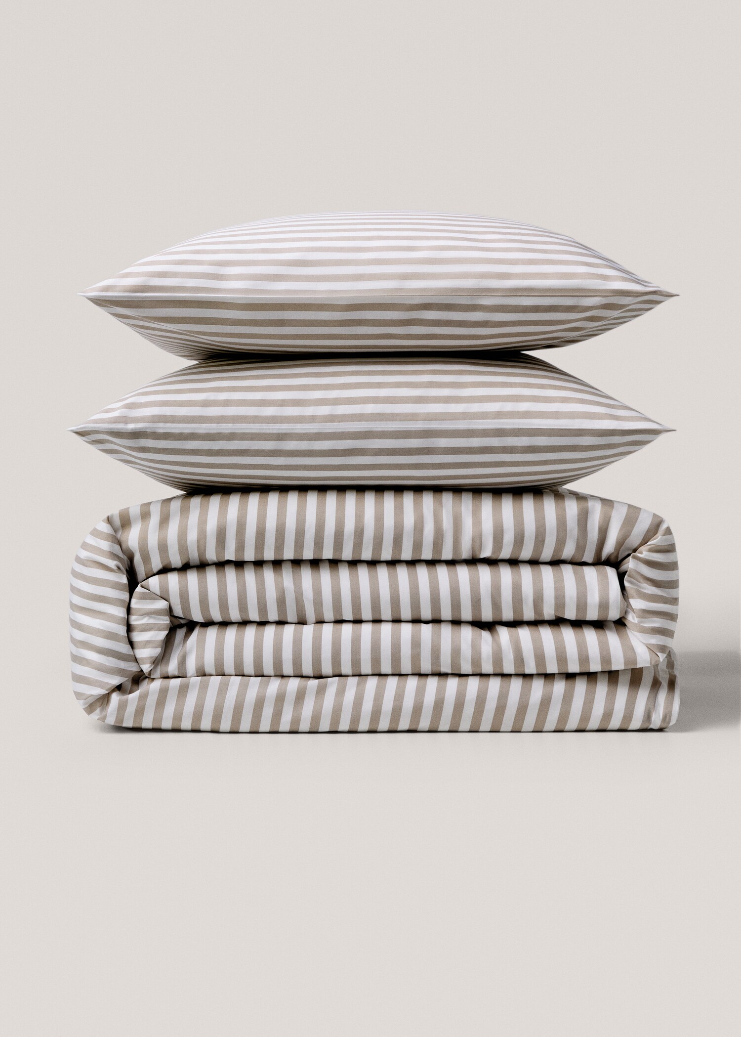 Housse de couette coton rayures lit 135 cm - Article sans modèle