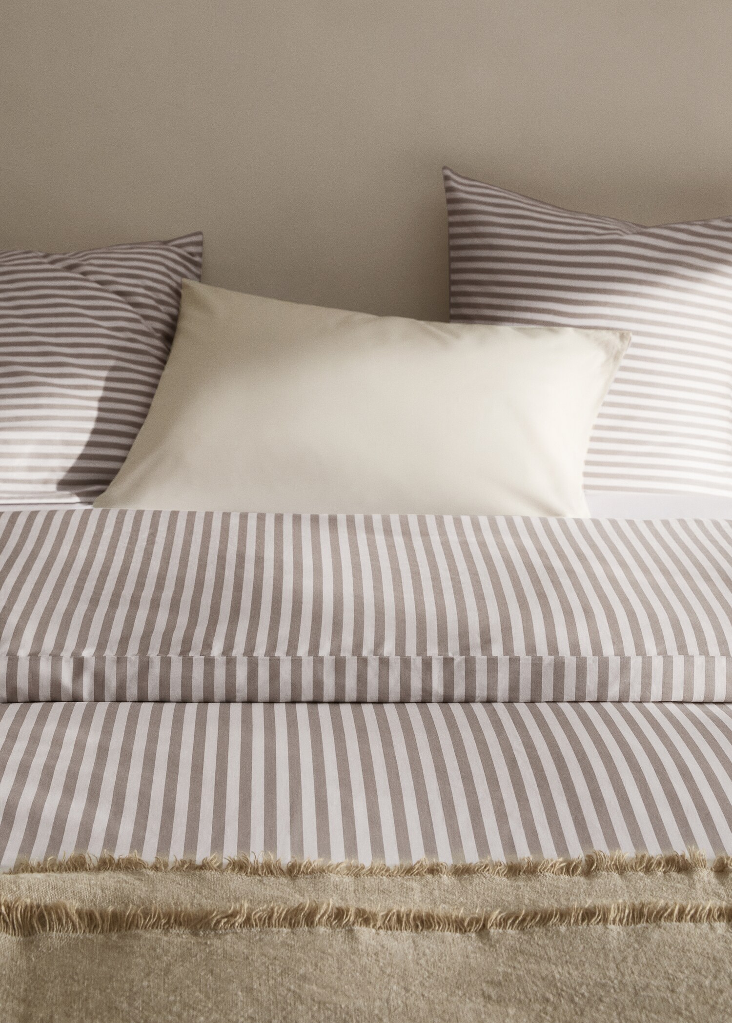 Housse de couette coton rayures lit 135 cm - Détail de l'article 8