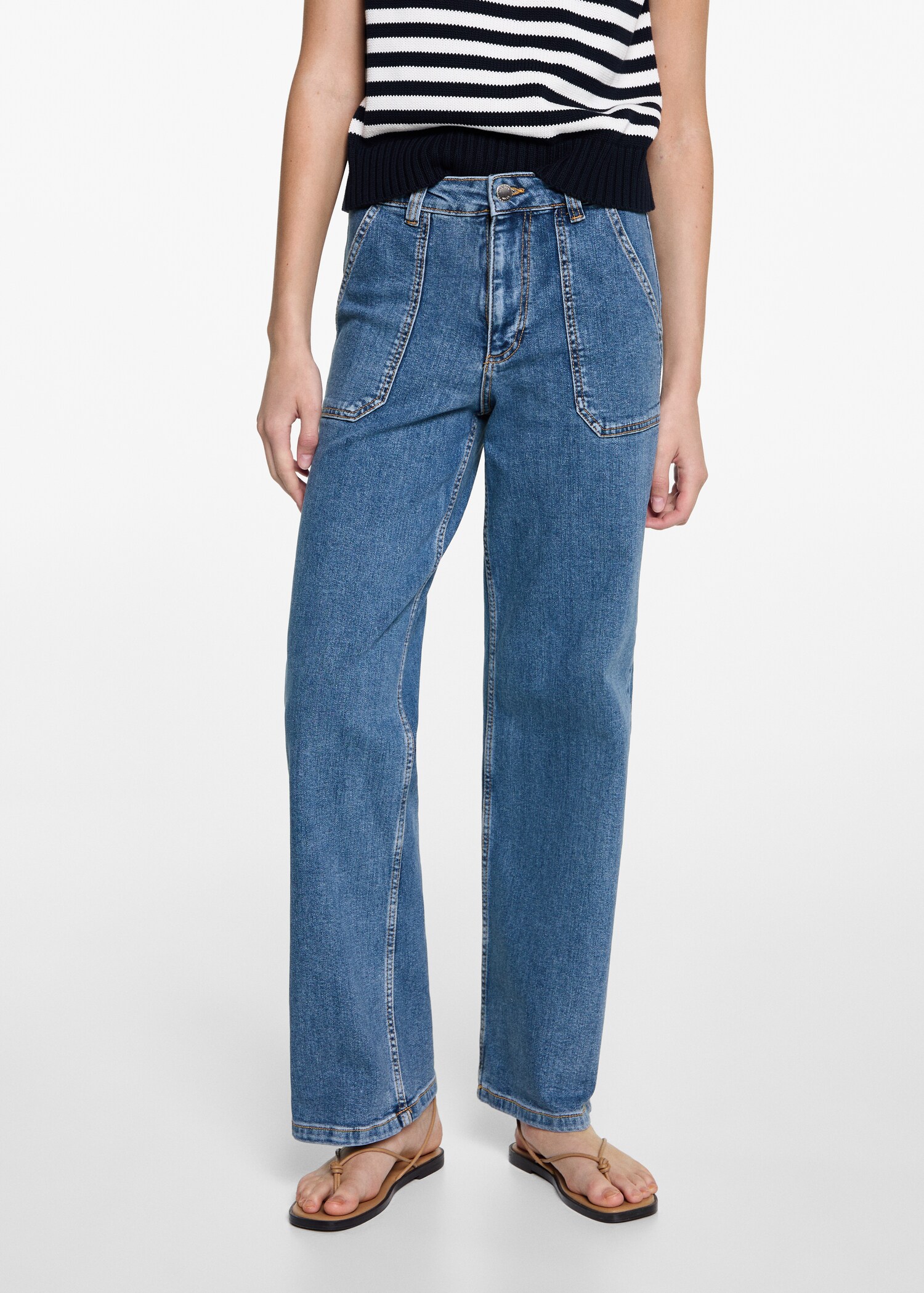 Culotte-Jeans mit Taschen - Detail des Artikels 6