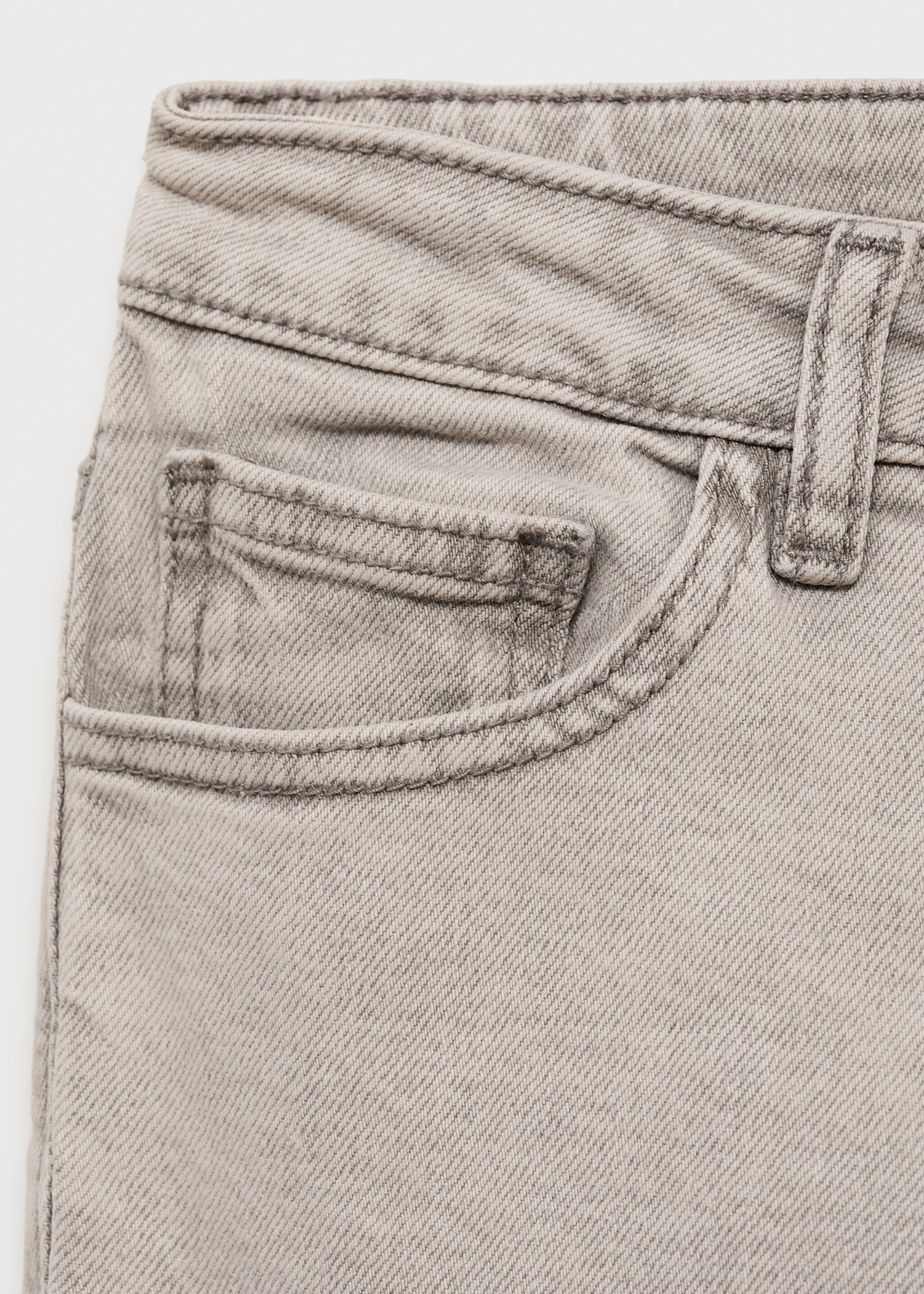 Crop flared jeans - Details of the article 0, Denim Grey. Ref: 77000616-00.