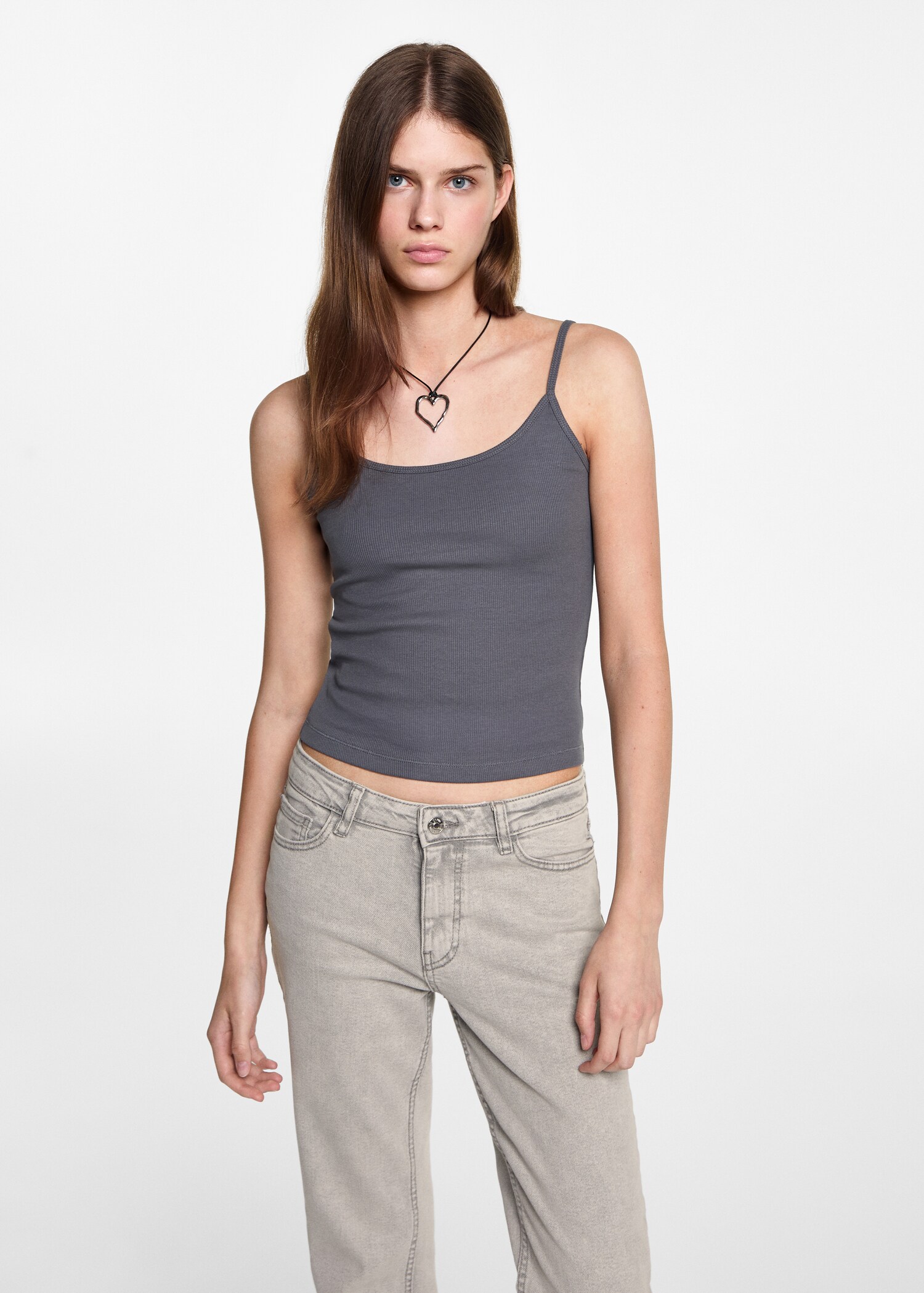 Crop flared jeans - Details of the article 1