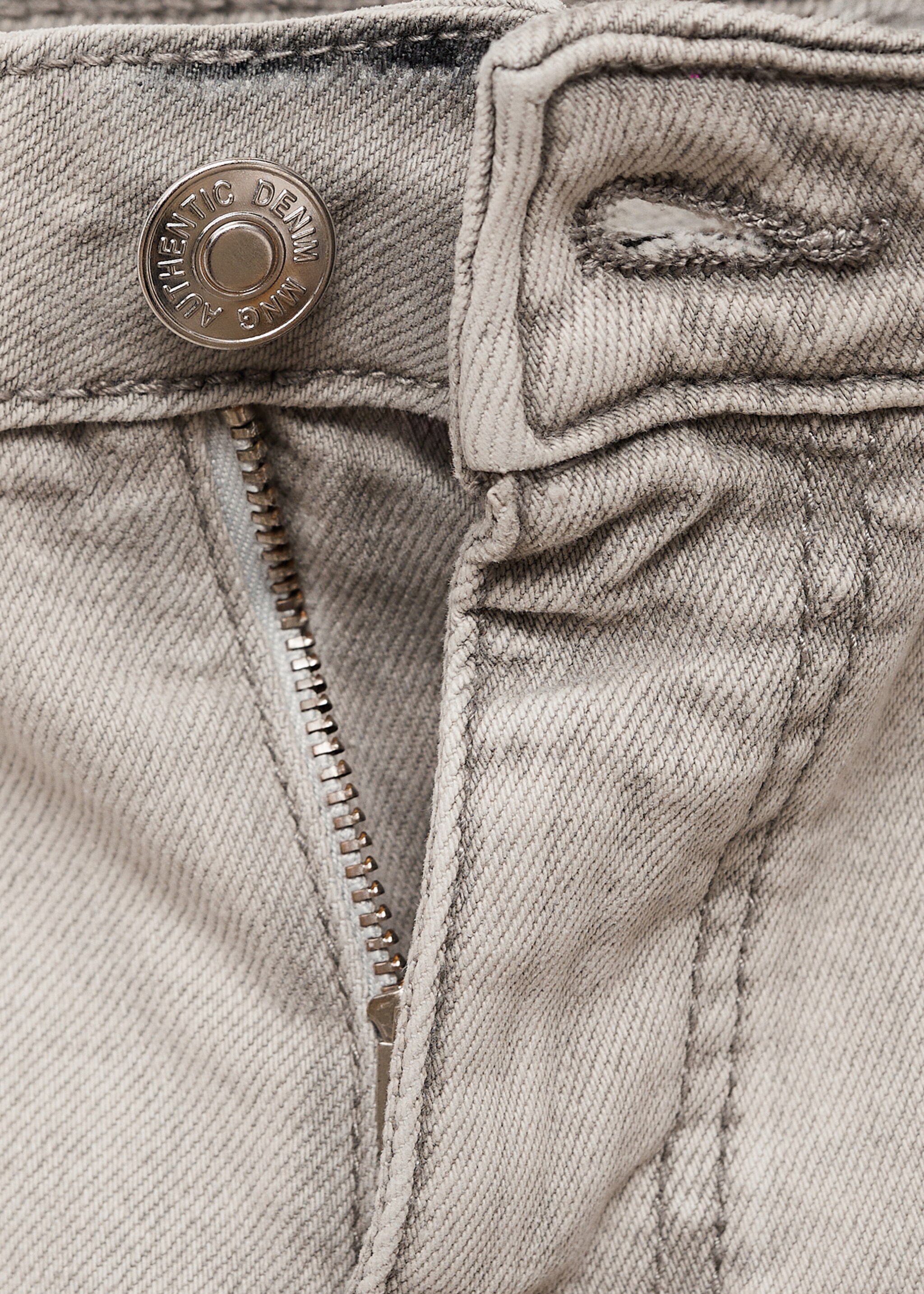 Crop flared jeans - Details of the article 8, Denim Grey. Ref: 77000616-00.