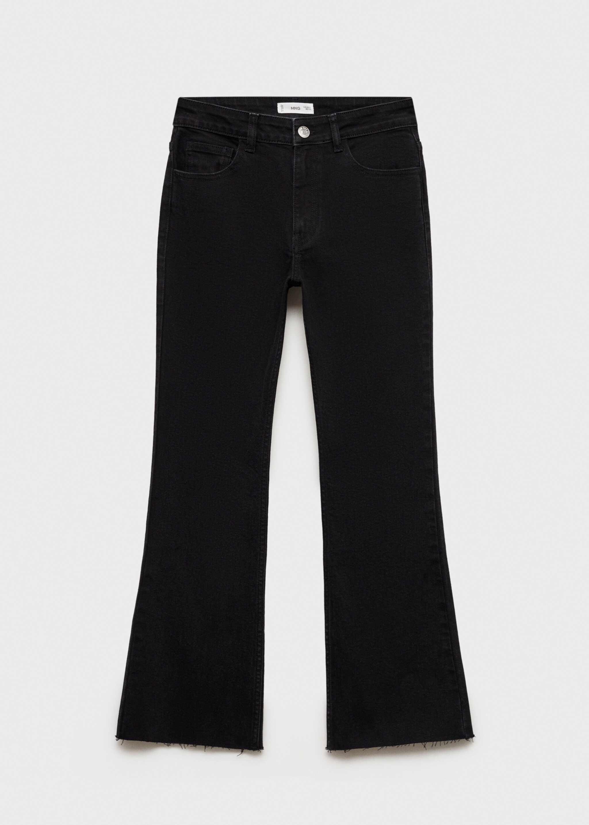 Jeans flare crop - Artículo sin modelo, Negro. Ref: 77000618-00.