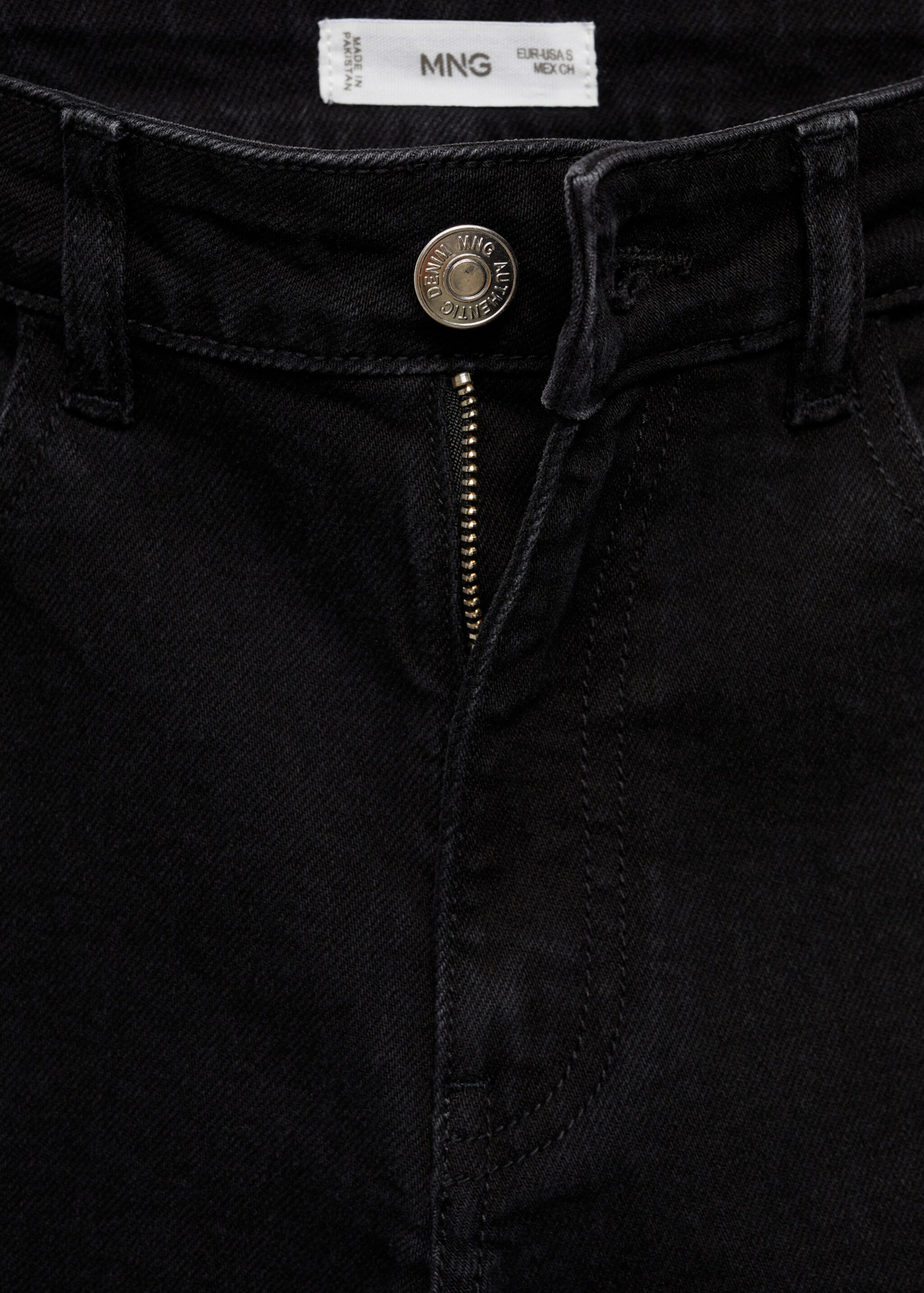 Jeans flare crop - Detalle del artículo 8, Negro. Ref: 77000618-00.