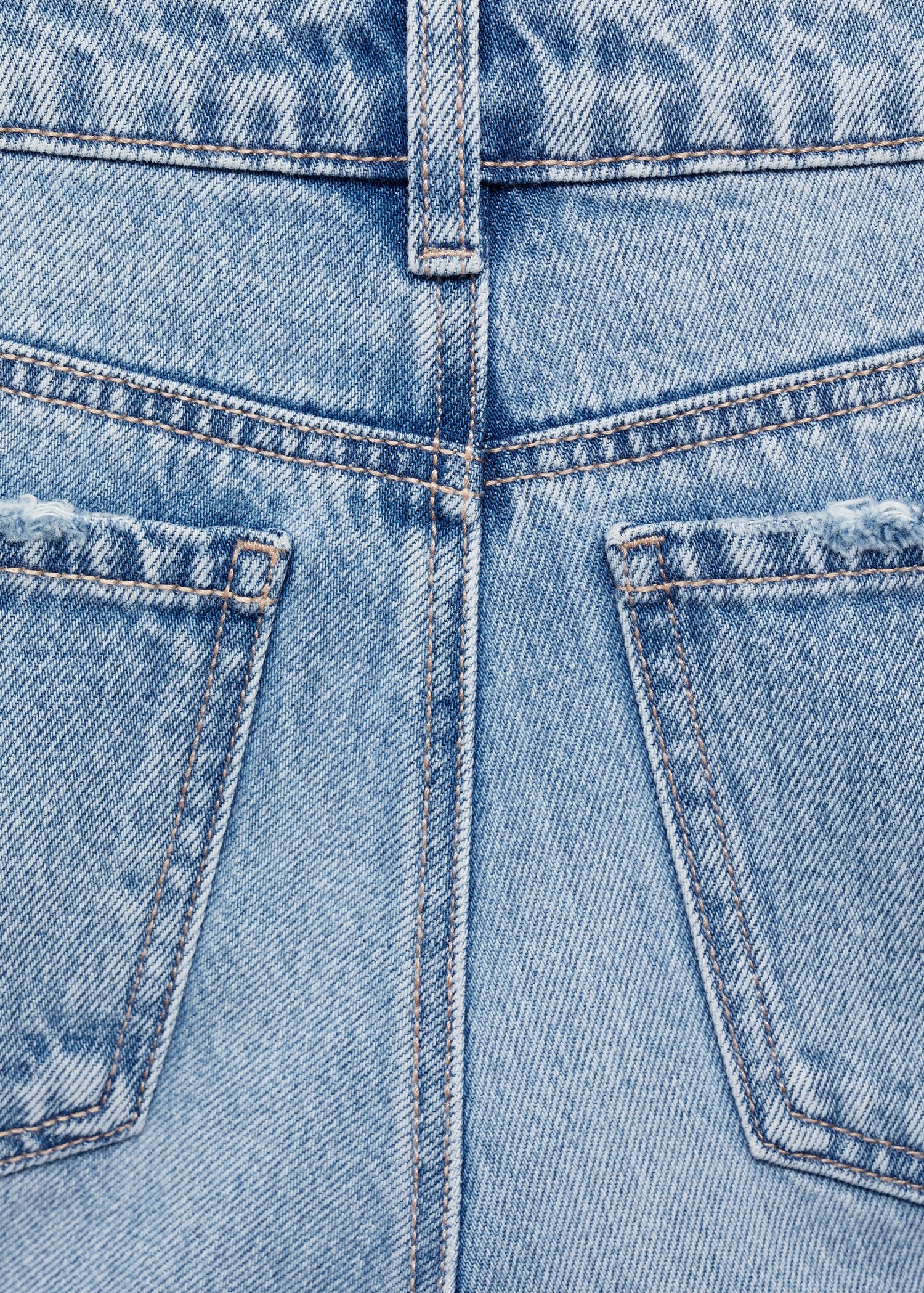 Jean droit taille normale déchiré - Détail de l'article 0