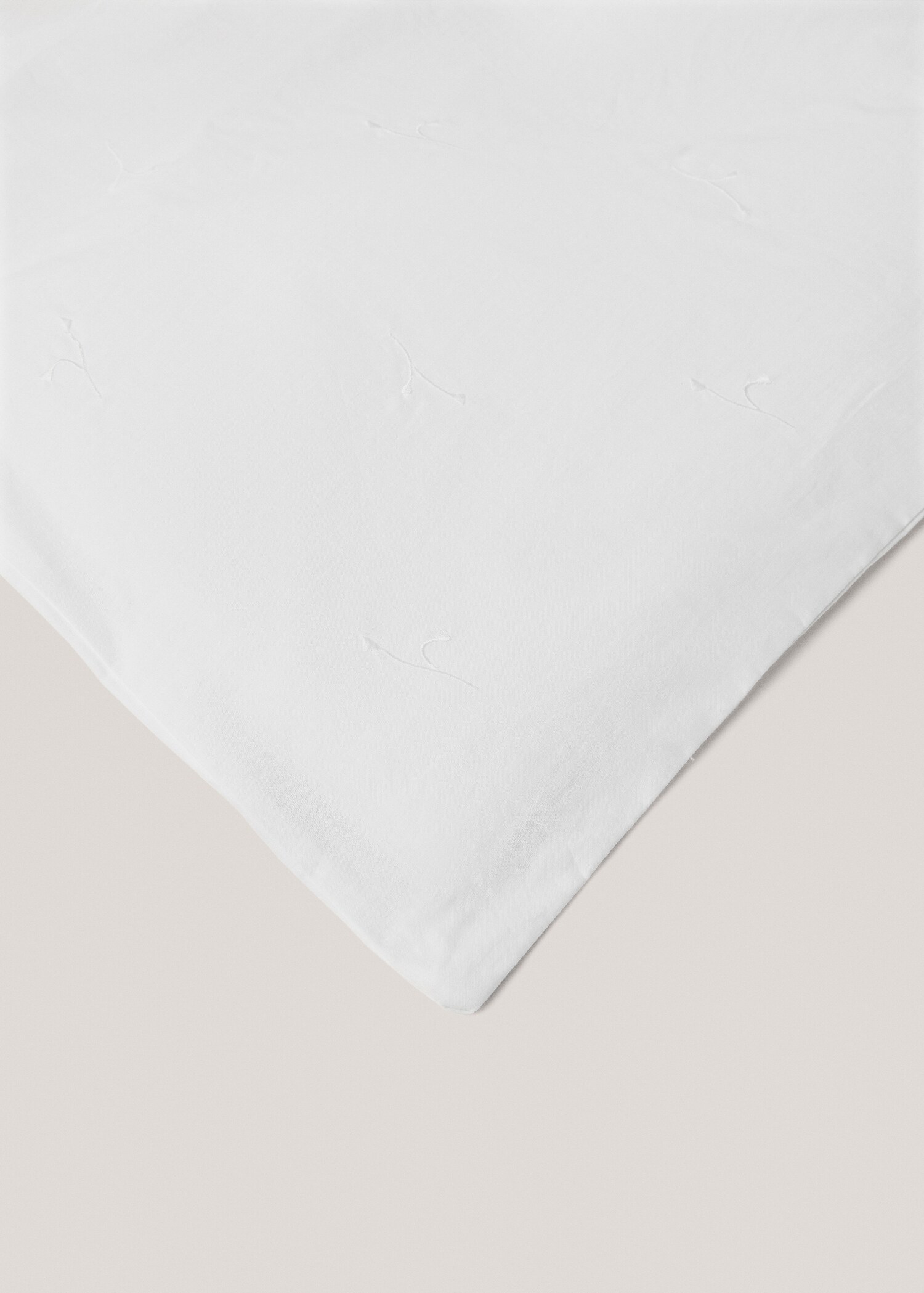 Housse de couette coton broderie florale lit 90 cm - Détail de l'article 2